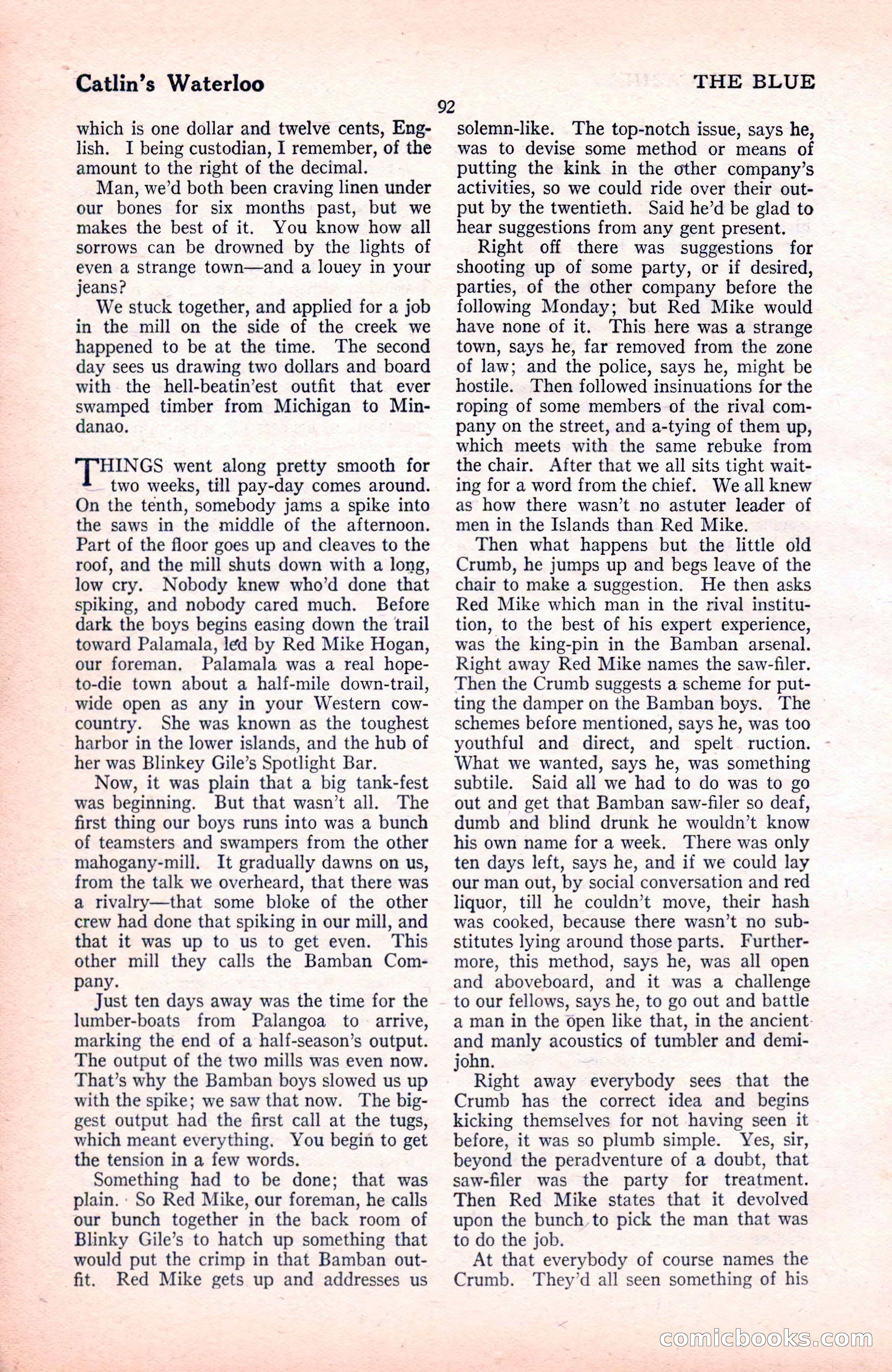The Blue Book Magazine, November 1921 — page 98 of 212