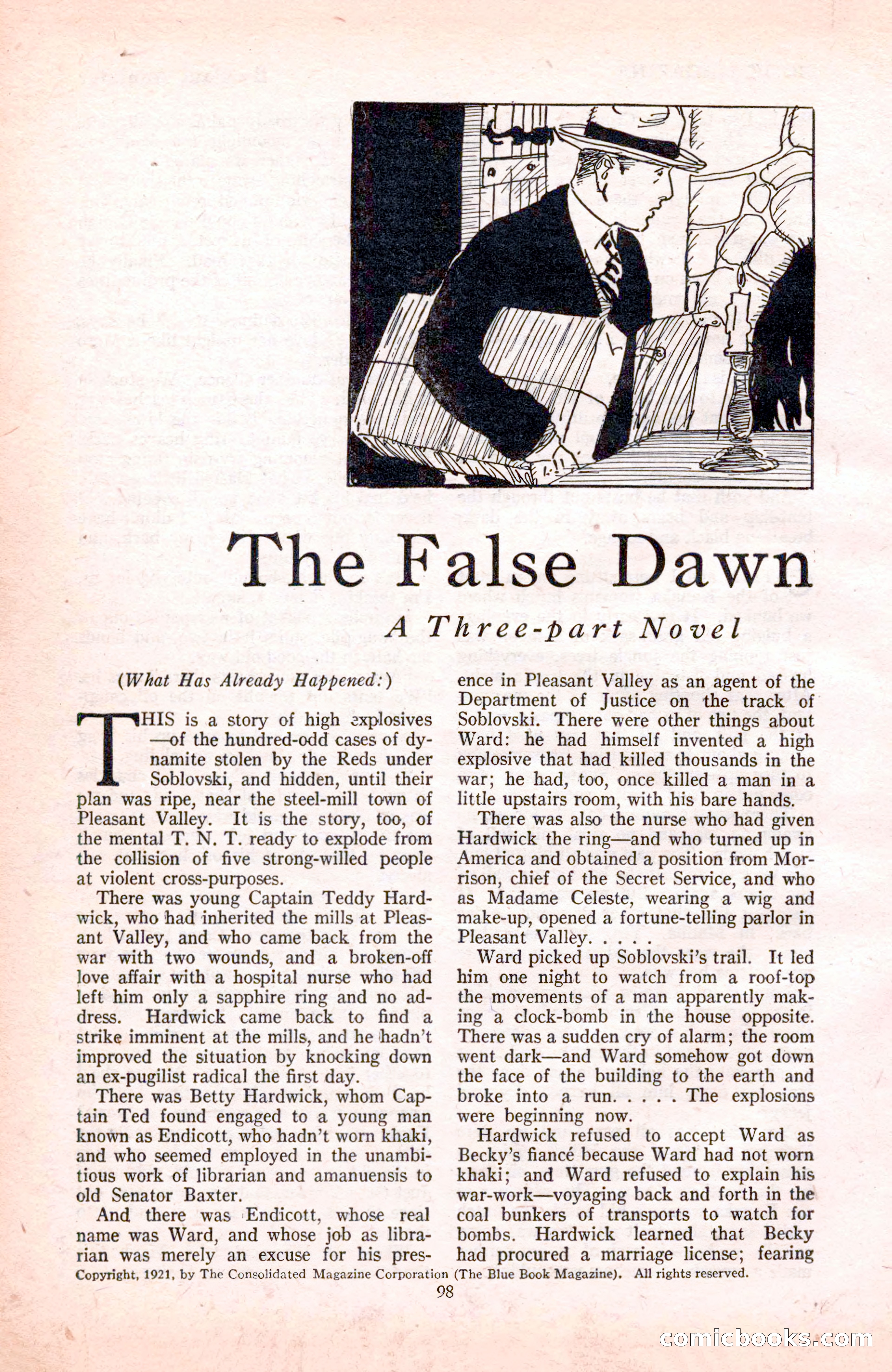 The Blue Book Magazine, November 1921 — page 104 of 212