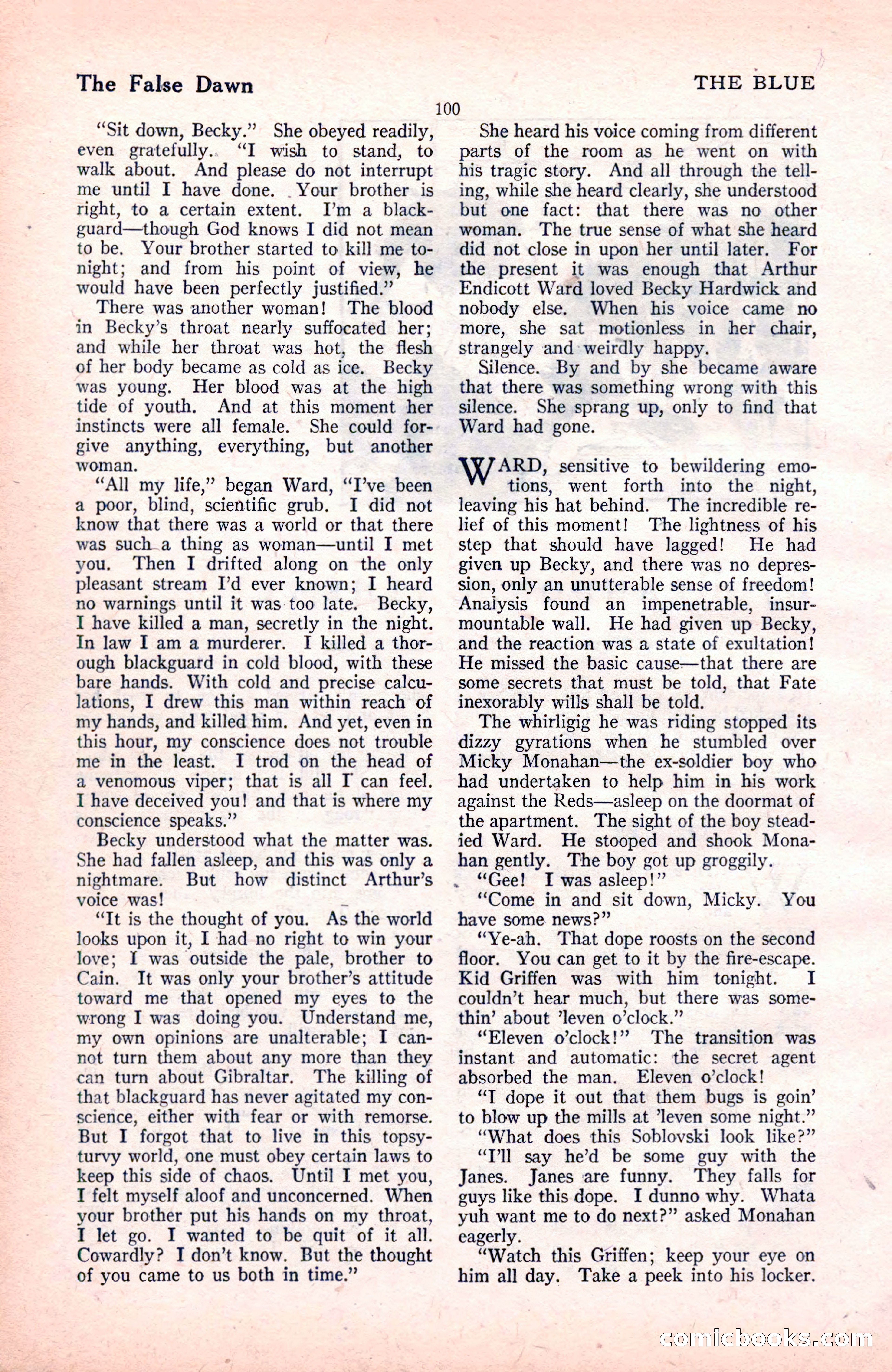 The Blue Book Magazine, November 1921 — page 106 of 212