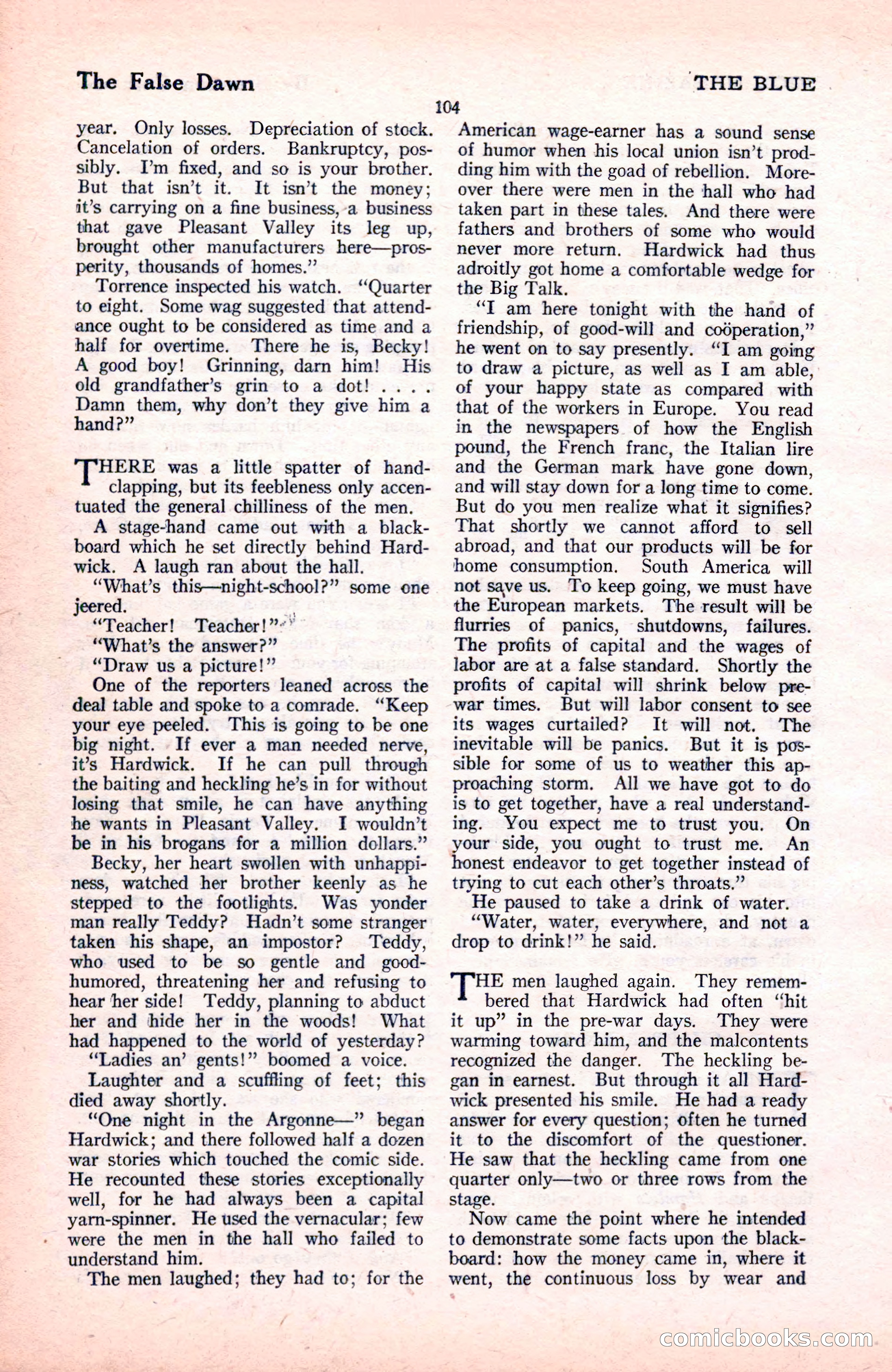 The Blue Book Magazine, November 1921 — page 110 of 212
