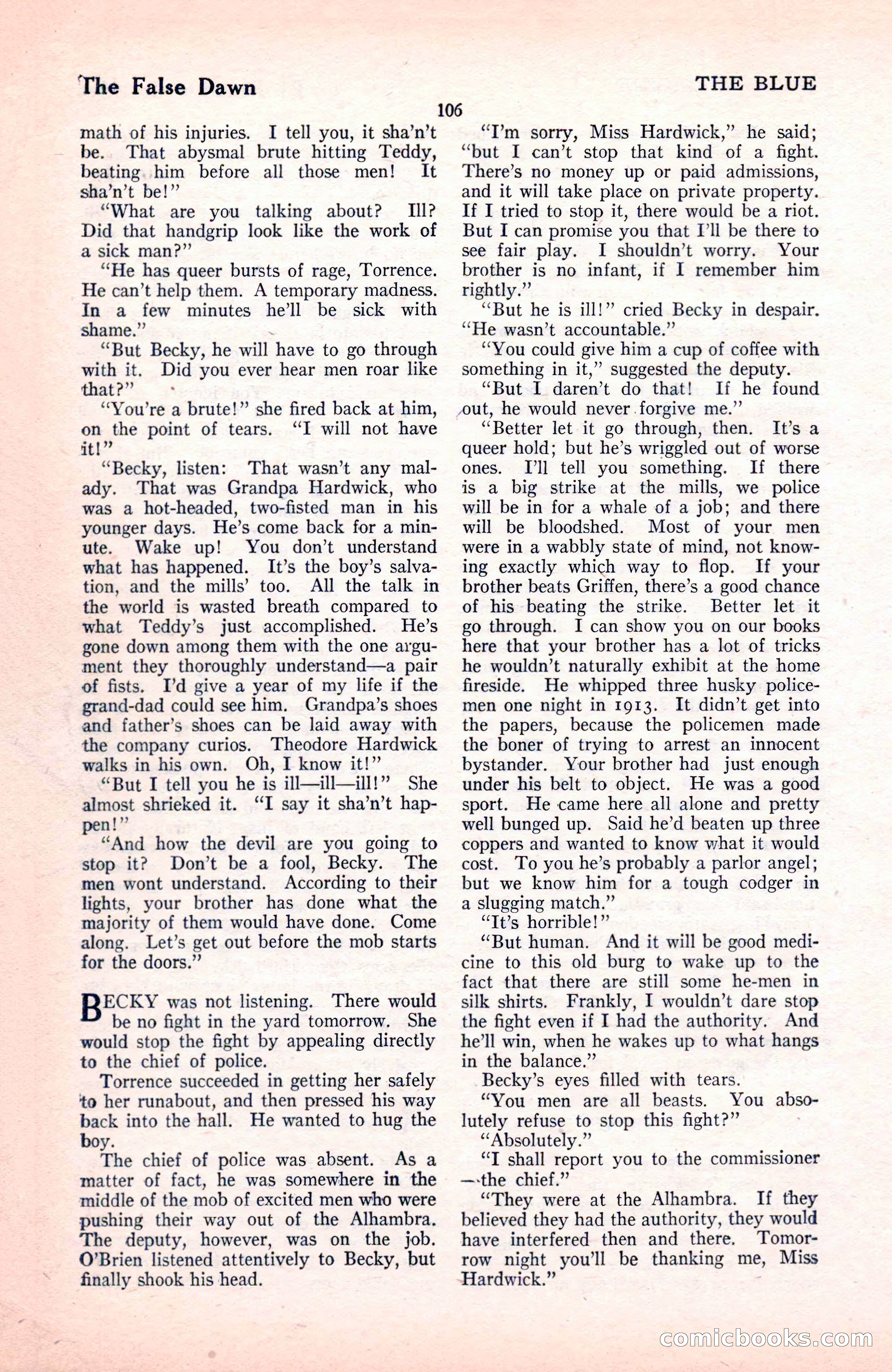 The Blue Book Magazine, November 1921 — page 112 of 212