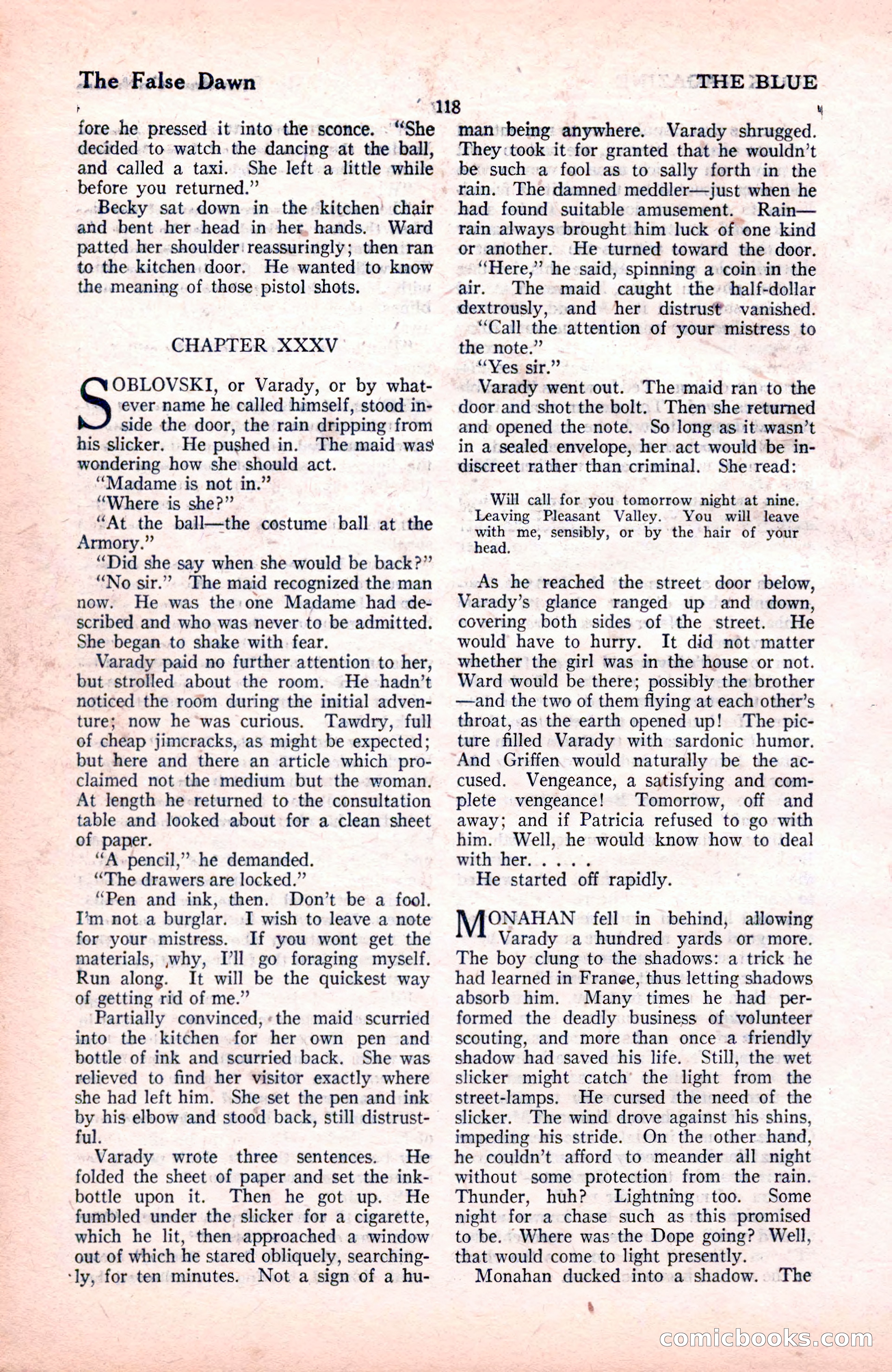 The Blue Book Magazine, November 1921 — page 124 of 212