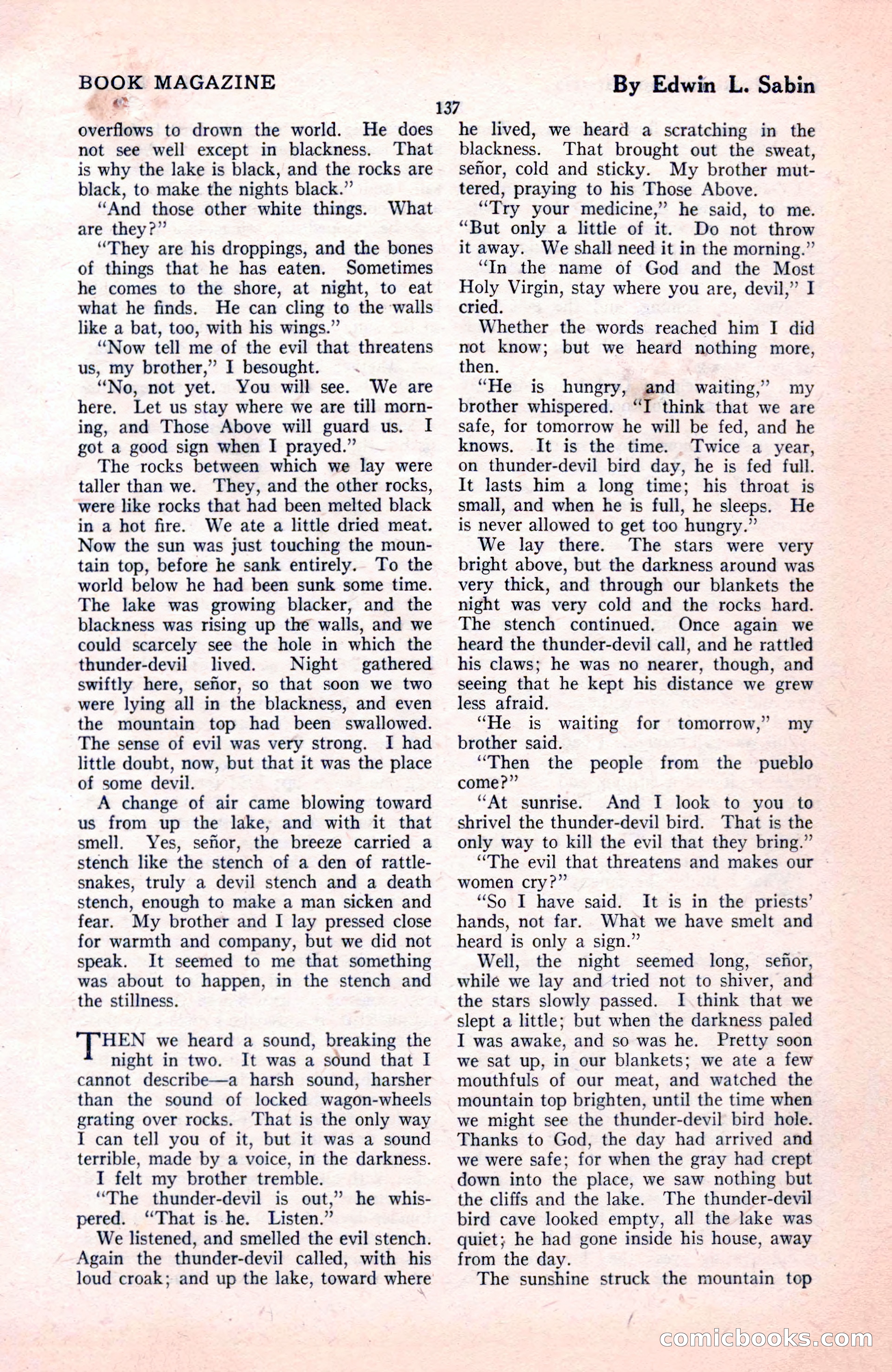 The Blue Book Magazine, November 1921 — page 143 of 212