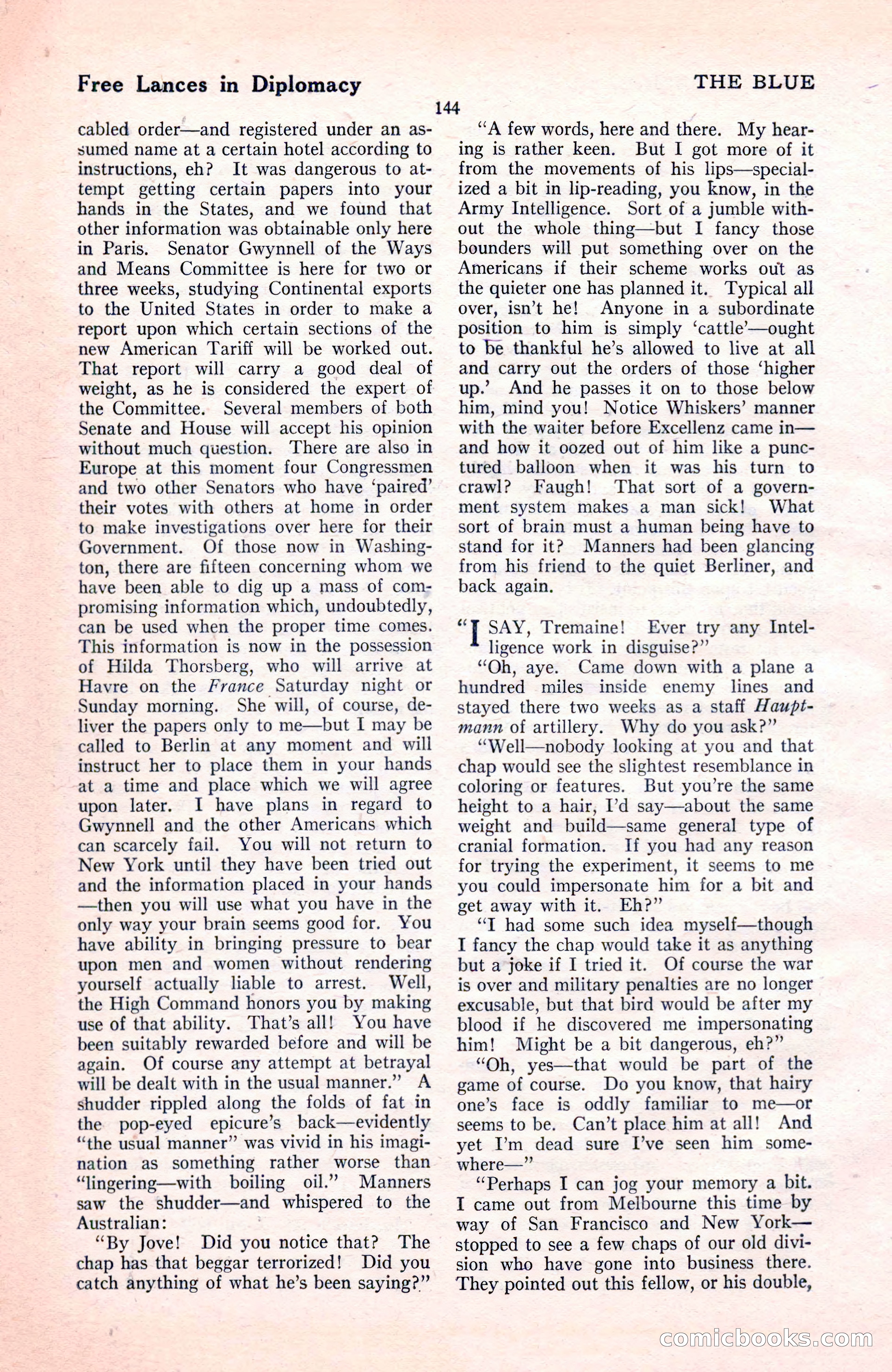 The Blue Book Magazine, November 1921 — page 150 of 212