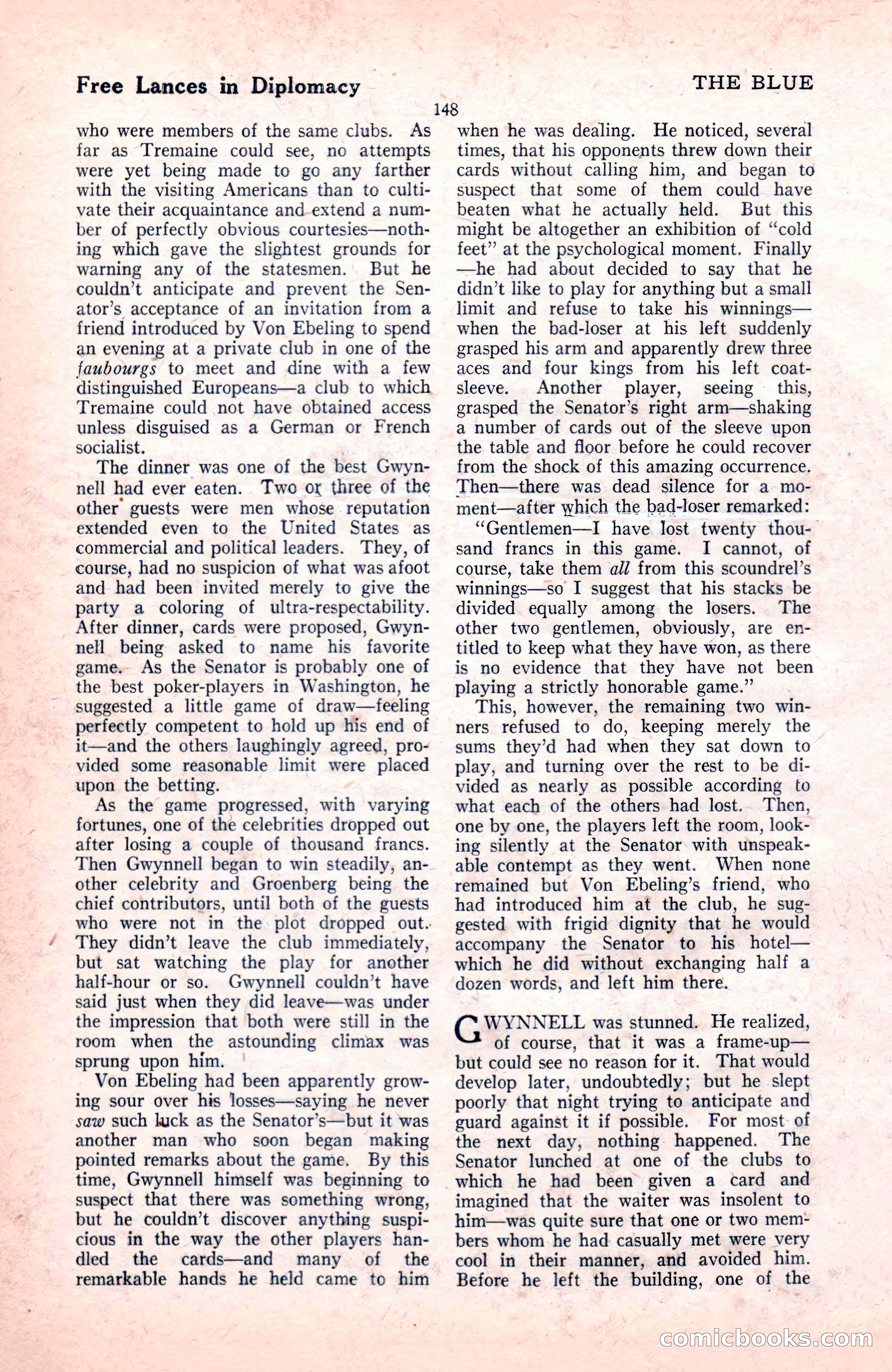 The Blue Book Magazine, November 1921 — page 154 of 212