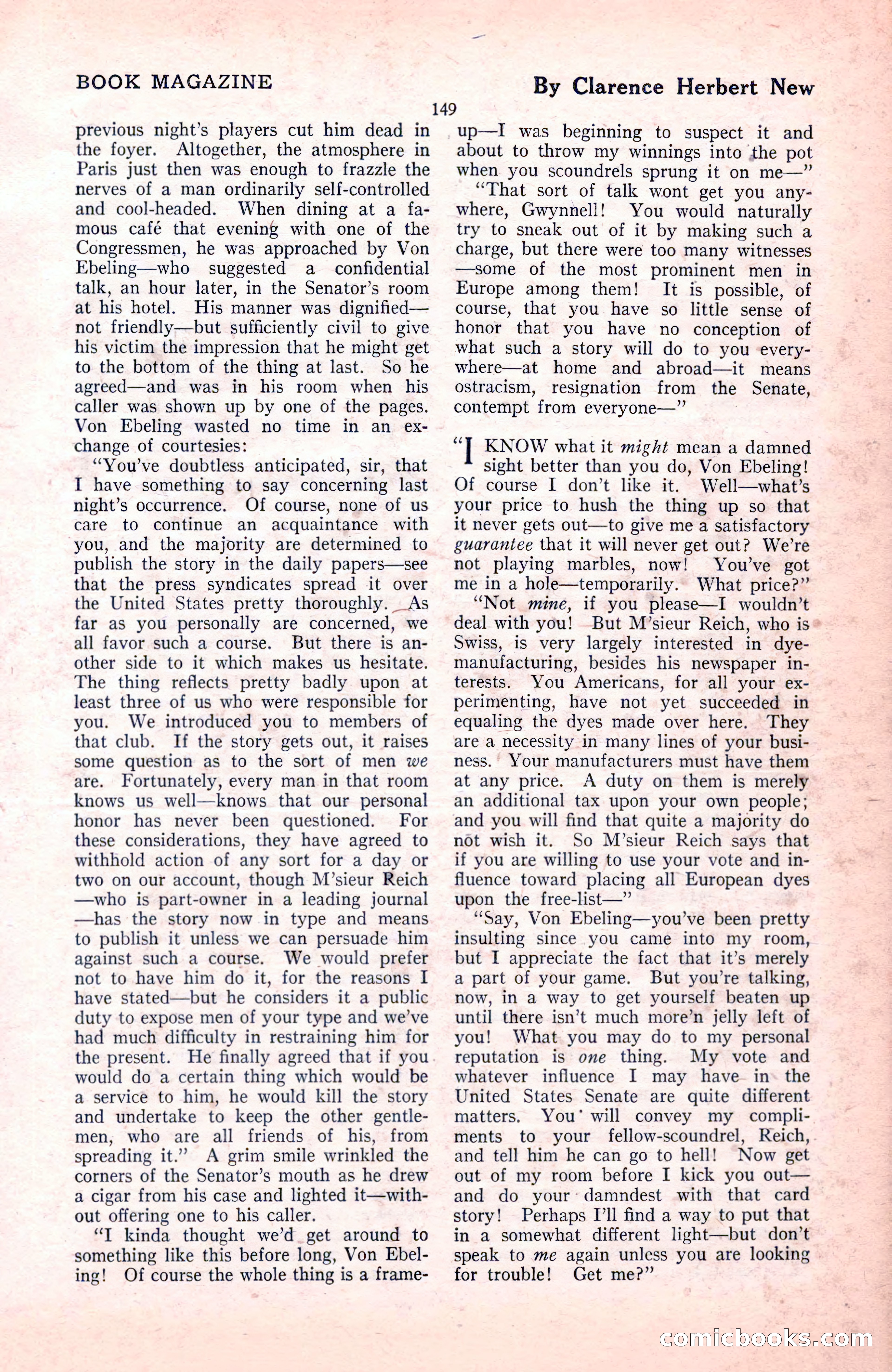 The Blue Book Magazine, November 1921 — page 155 of 212