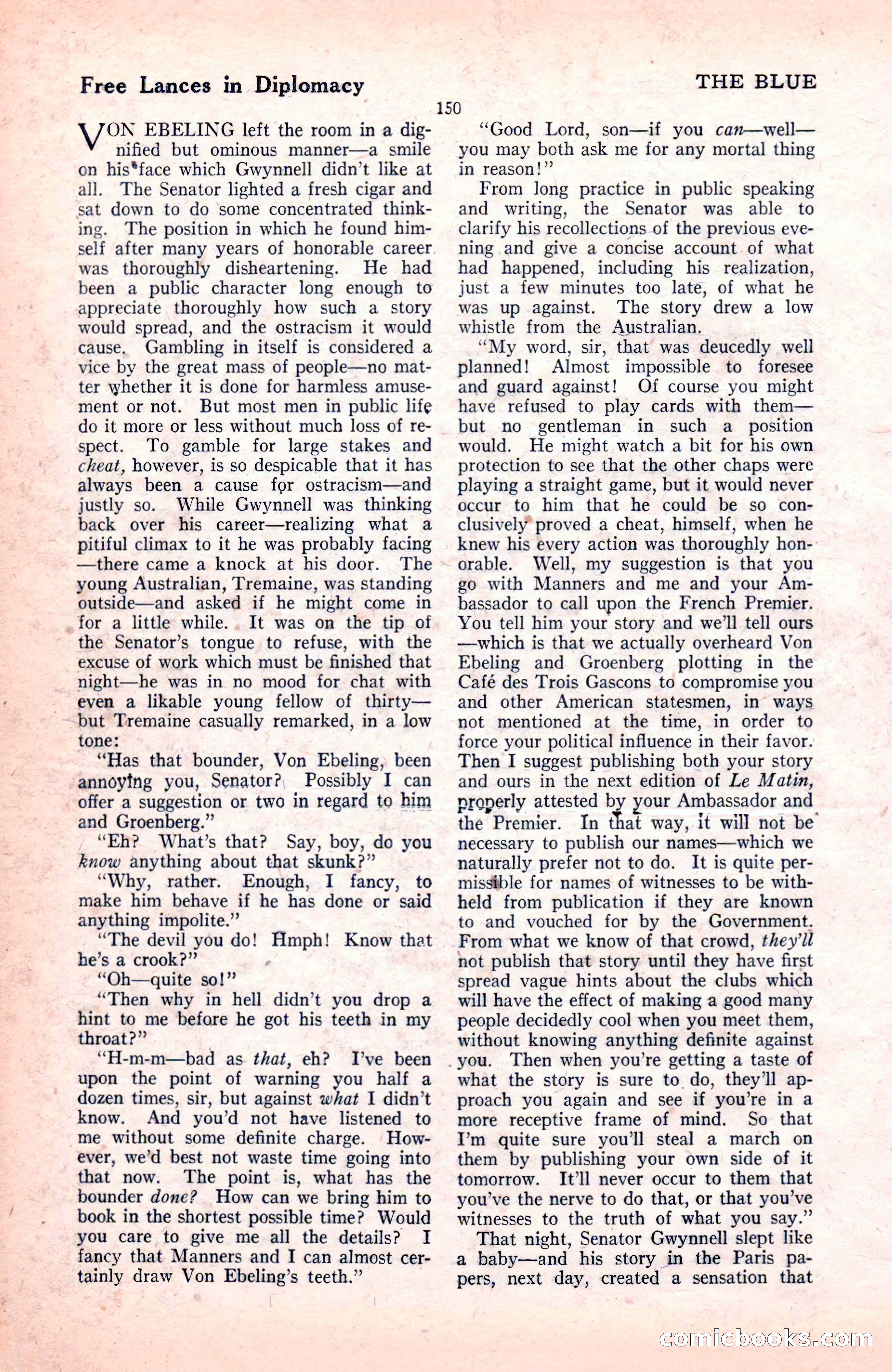The Blue Book Magazine, November 1921 — page 156 of 212
