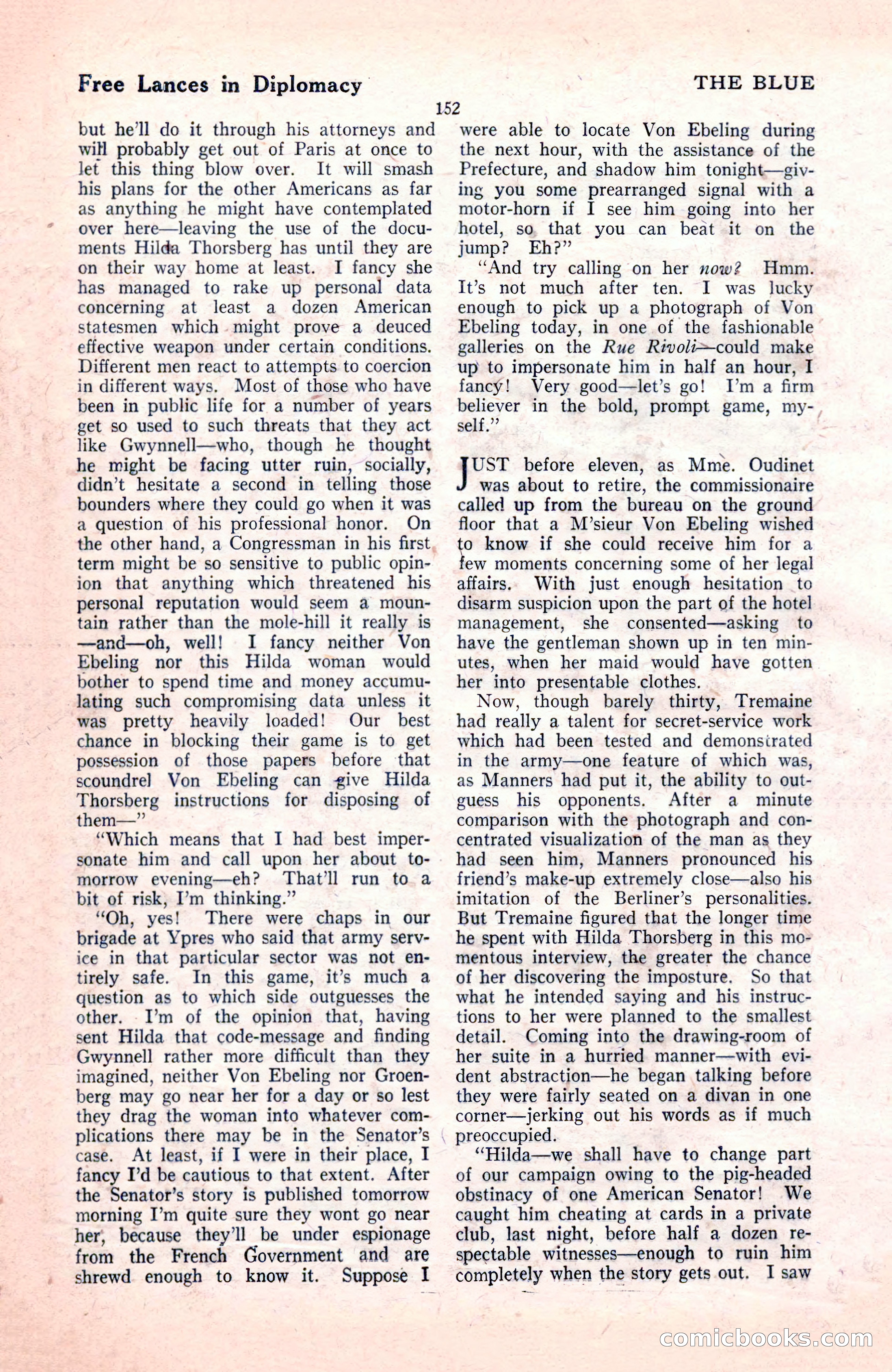 The Blue Book Magazine, November 1921 — page 158 of 212
