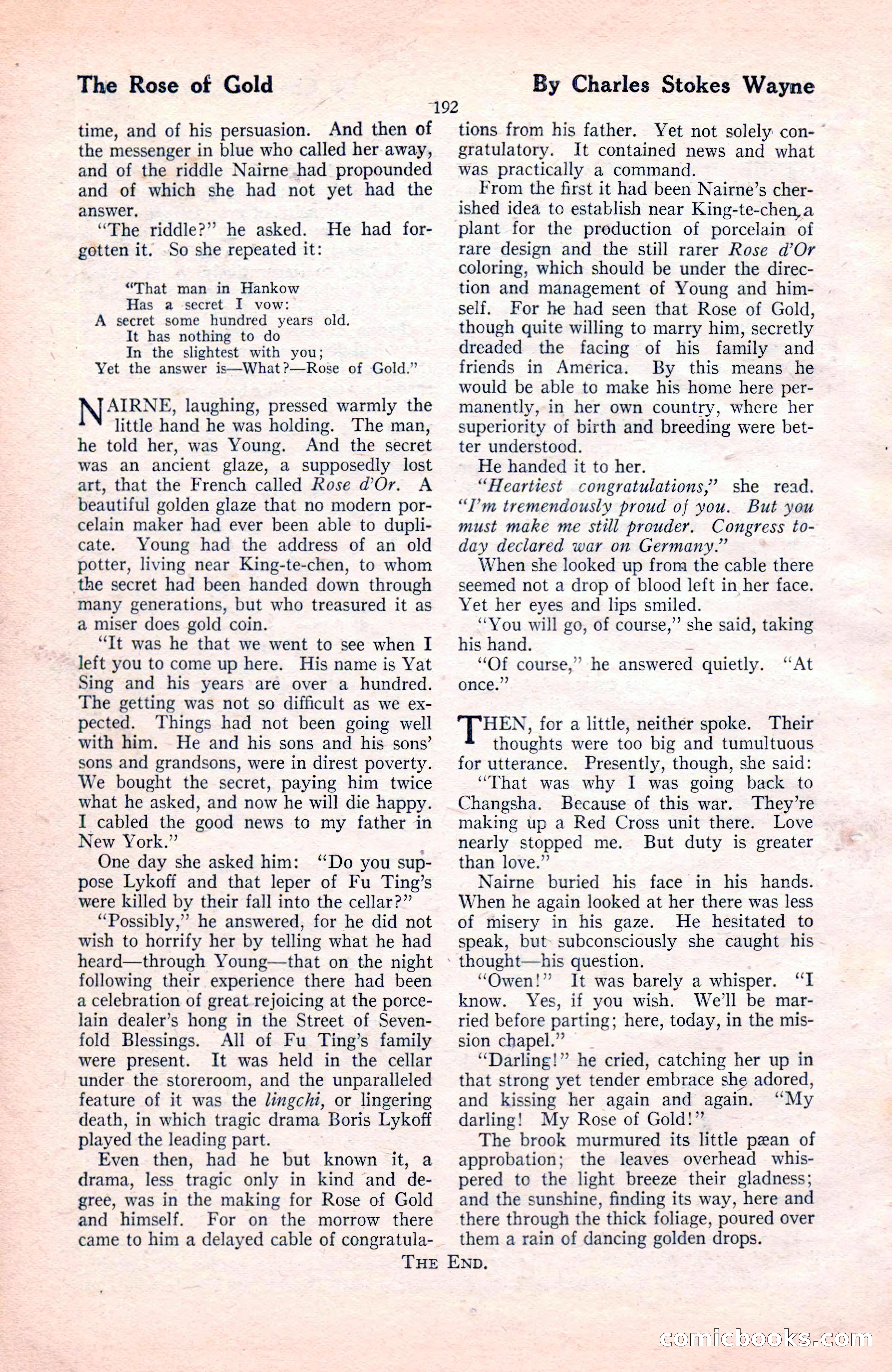 The Blue Book Magazine, November 1921 — page 198 of 212