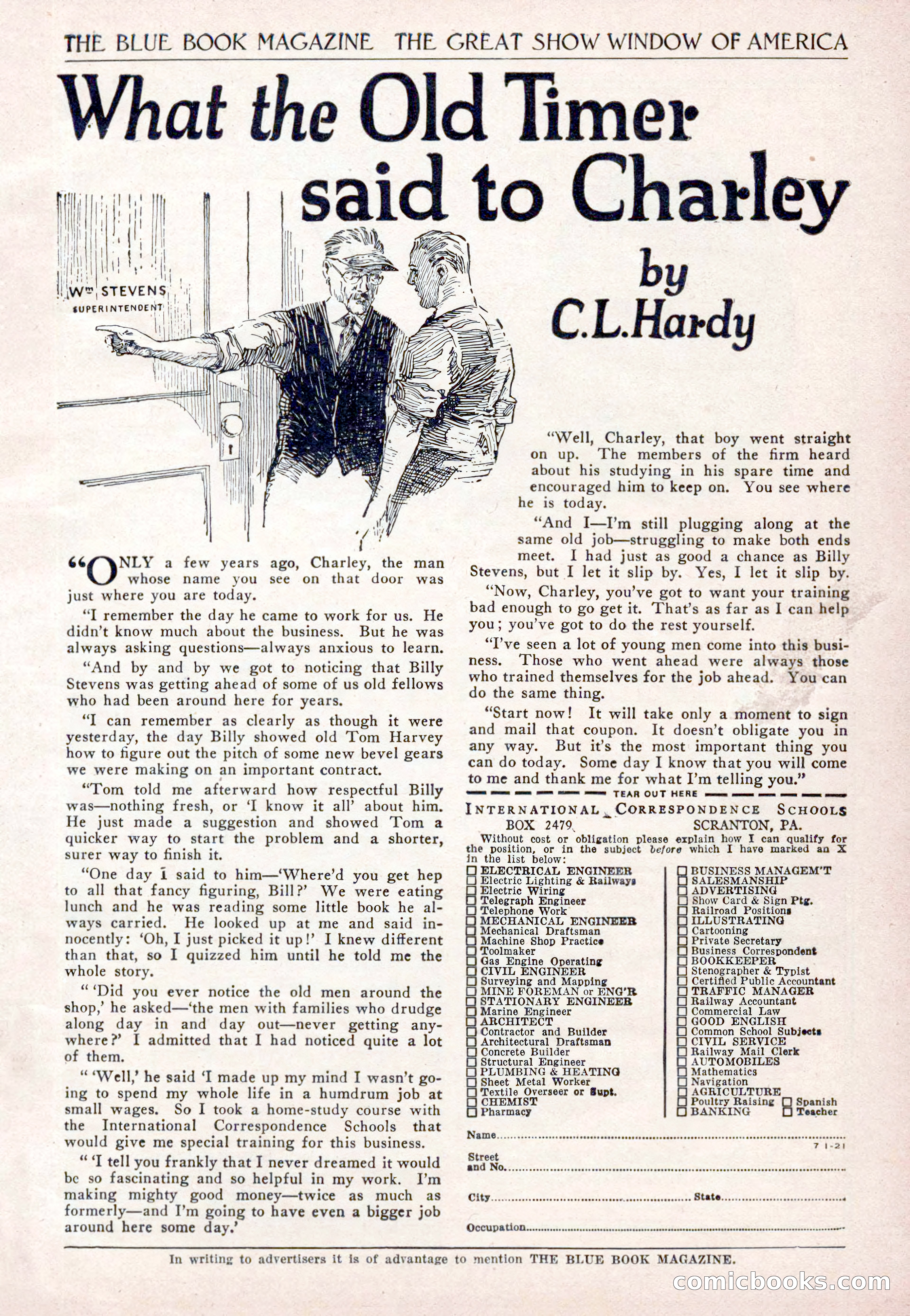 The Blue Book Magazine, November 1921 — page 199 of 212