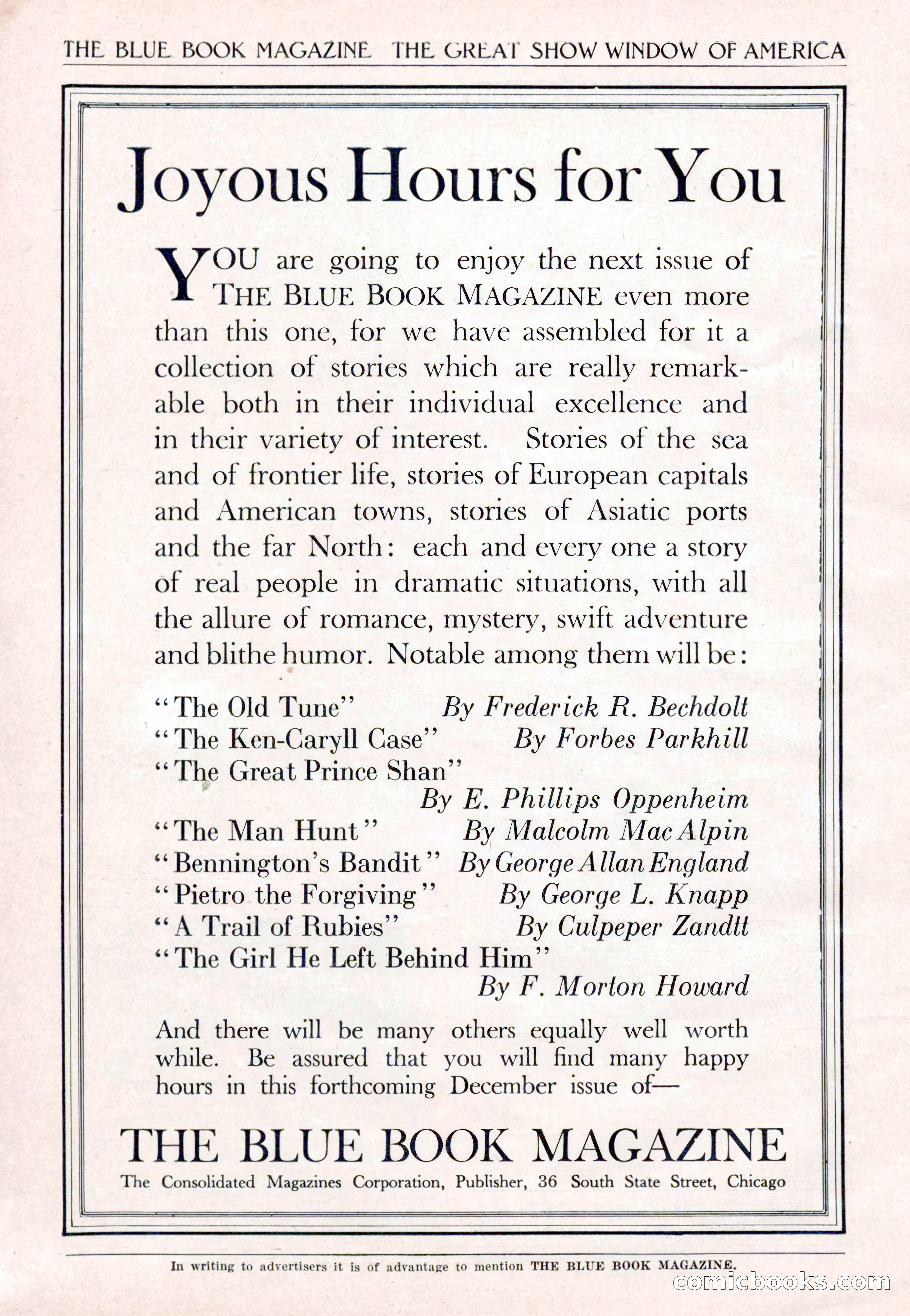 The Blue Book Magazine, November 1921 — page 208 of 212