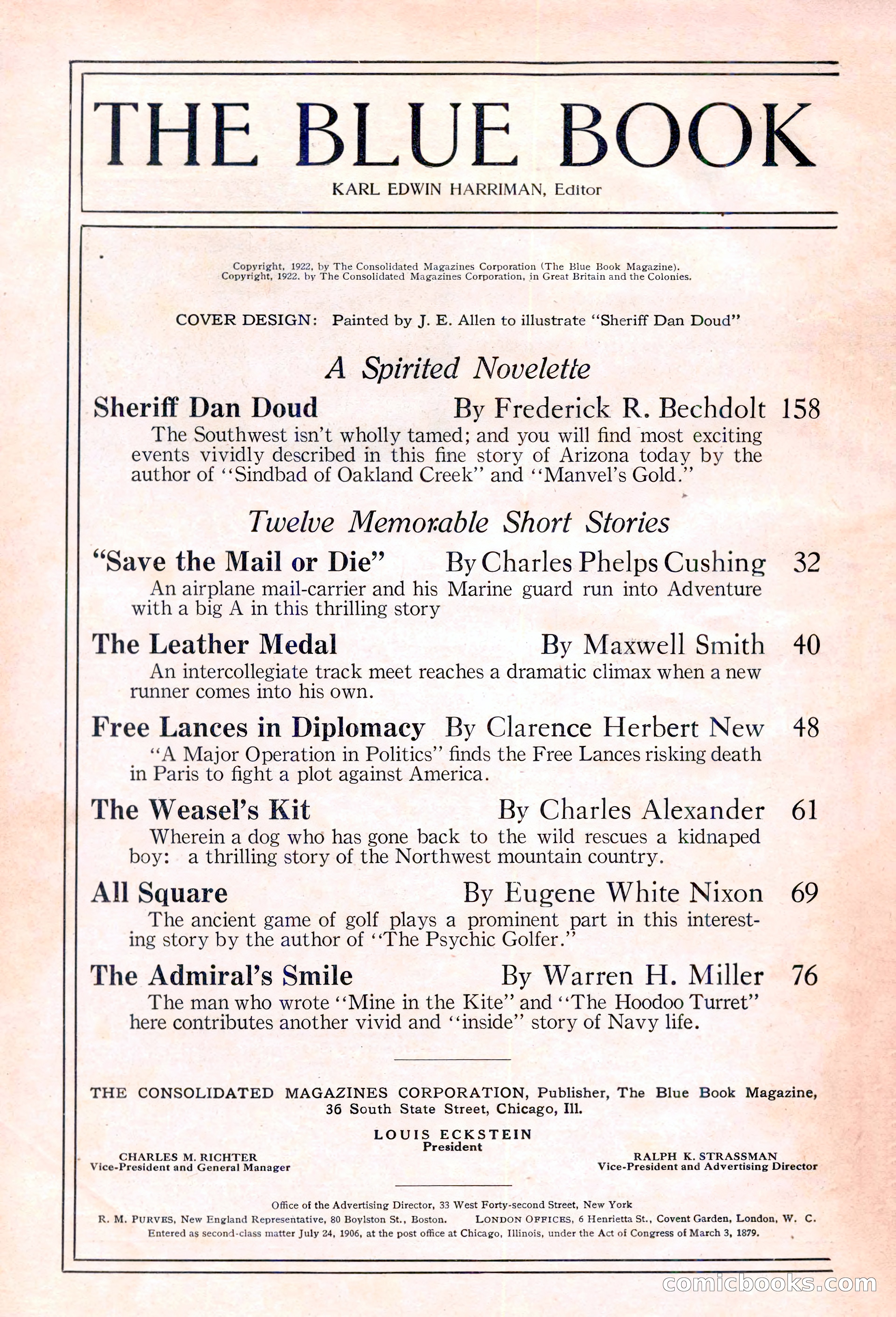 The Blue Book Magazine, May 1922 — page 4 of 208
