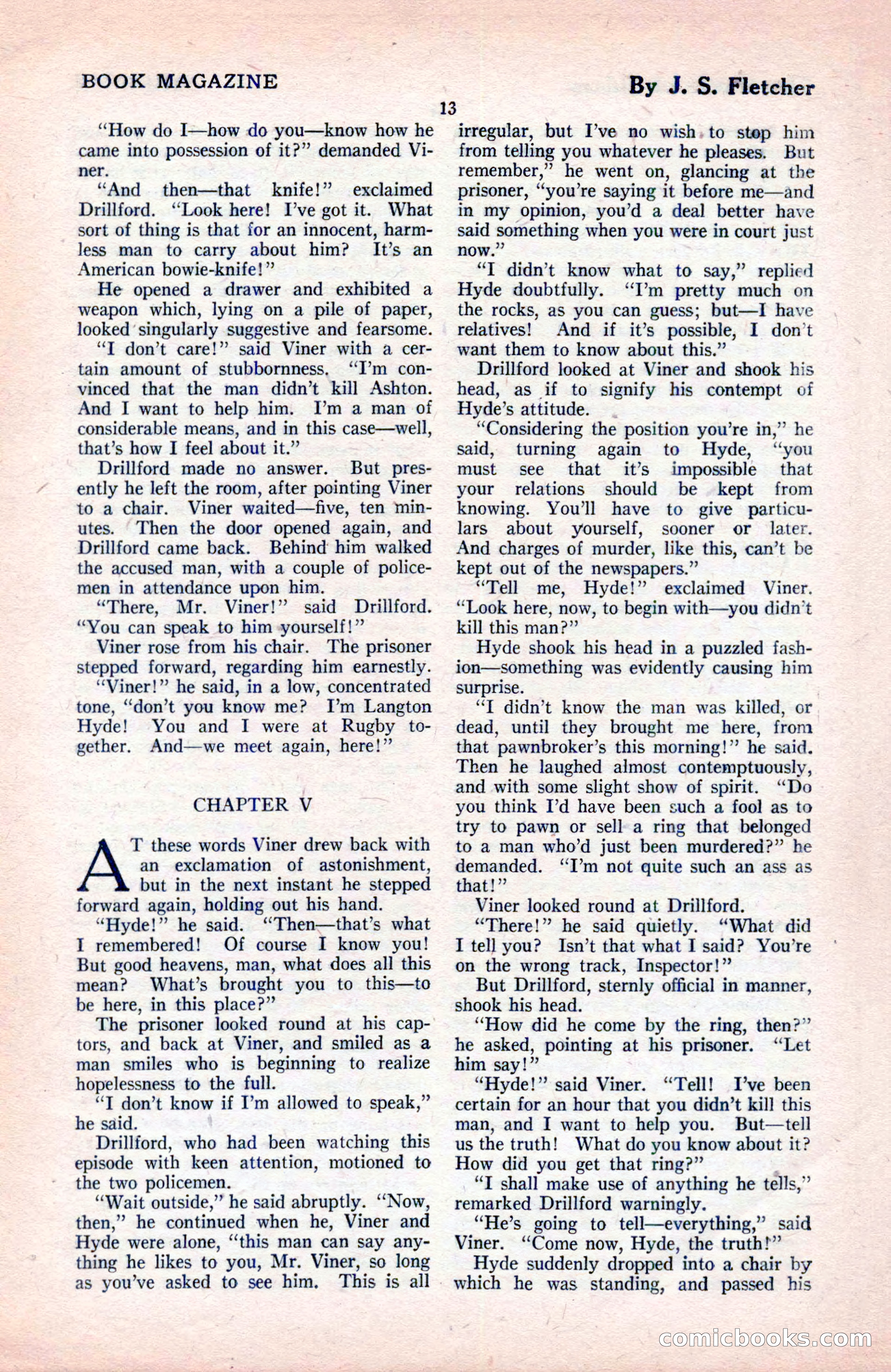 The Blue Book Magazine, May 1922 — page 19 of 208