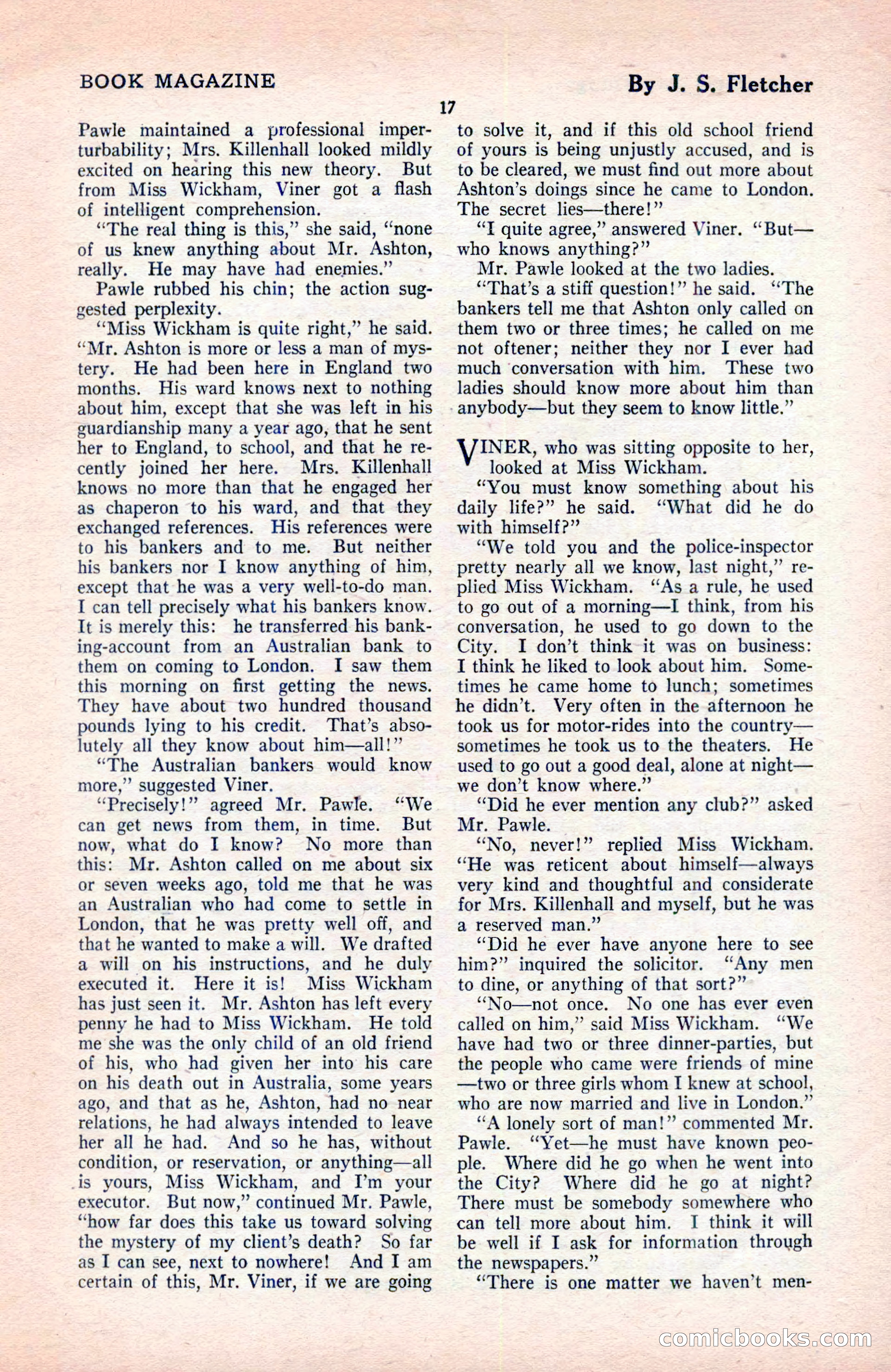 The Blue Book Magazine, May 1922 — page 23 of 208
