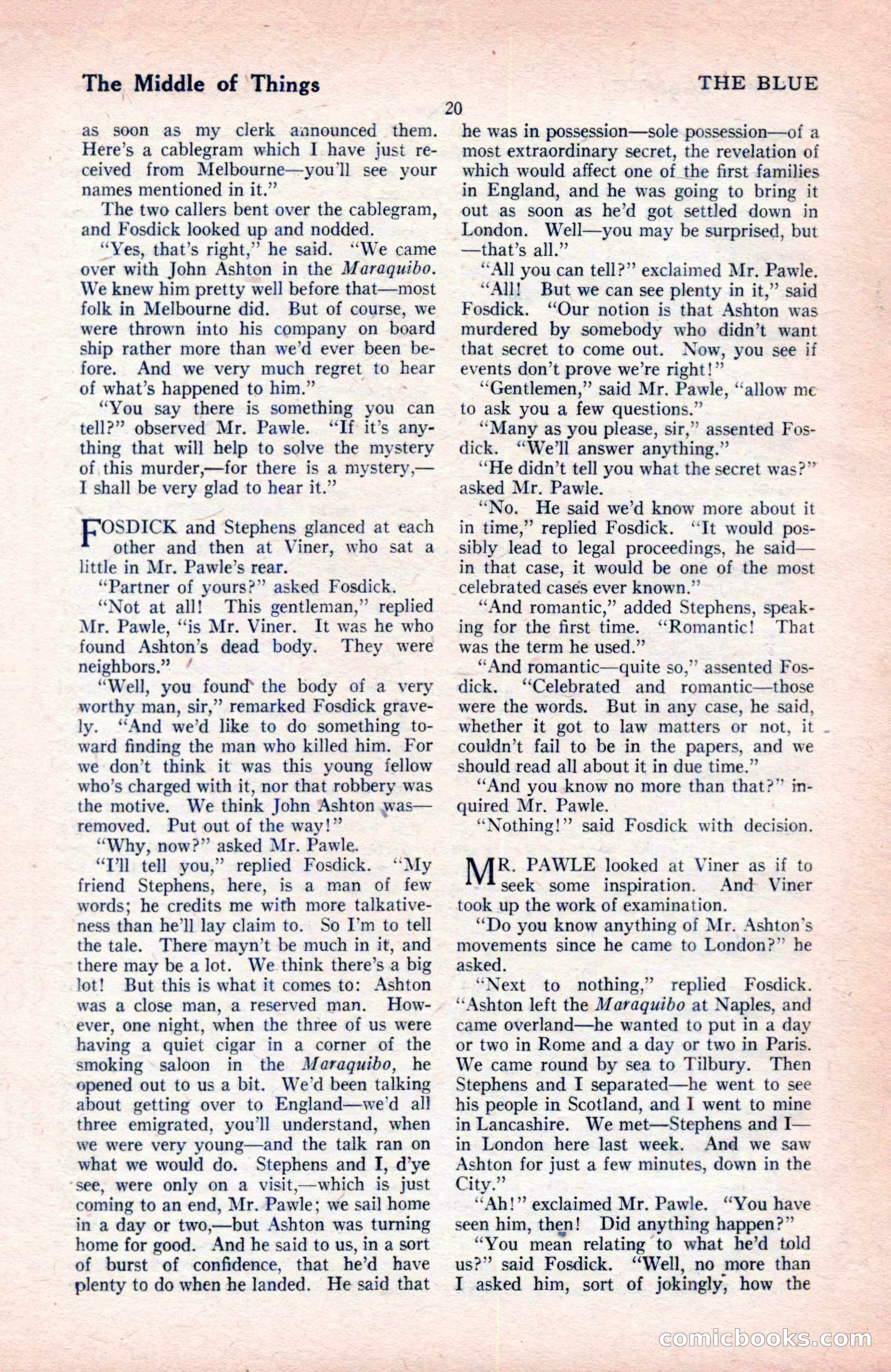 The Blue Book Magazine, May 1922 — page 26 of 208