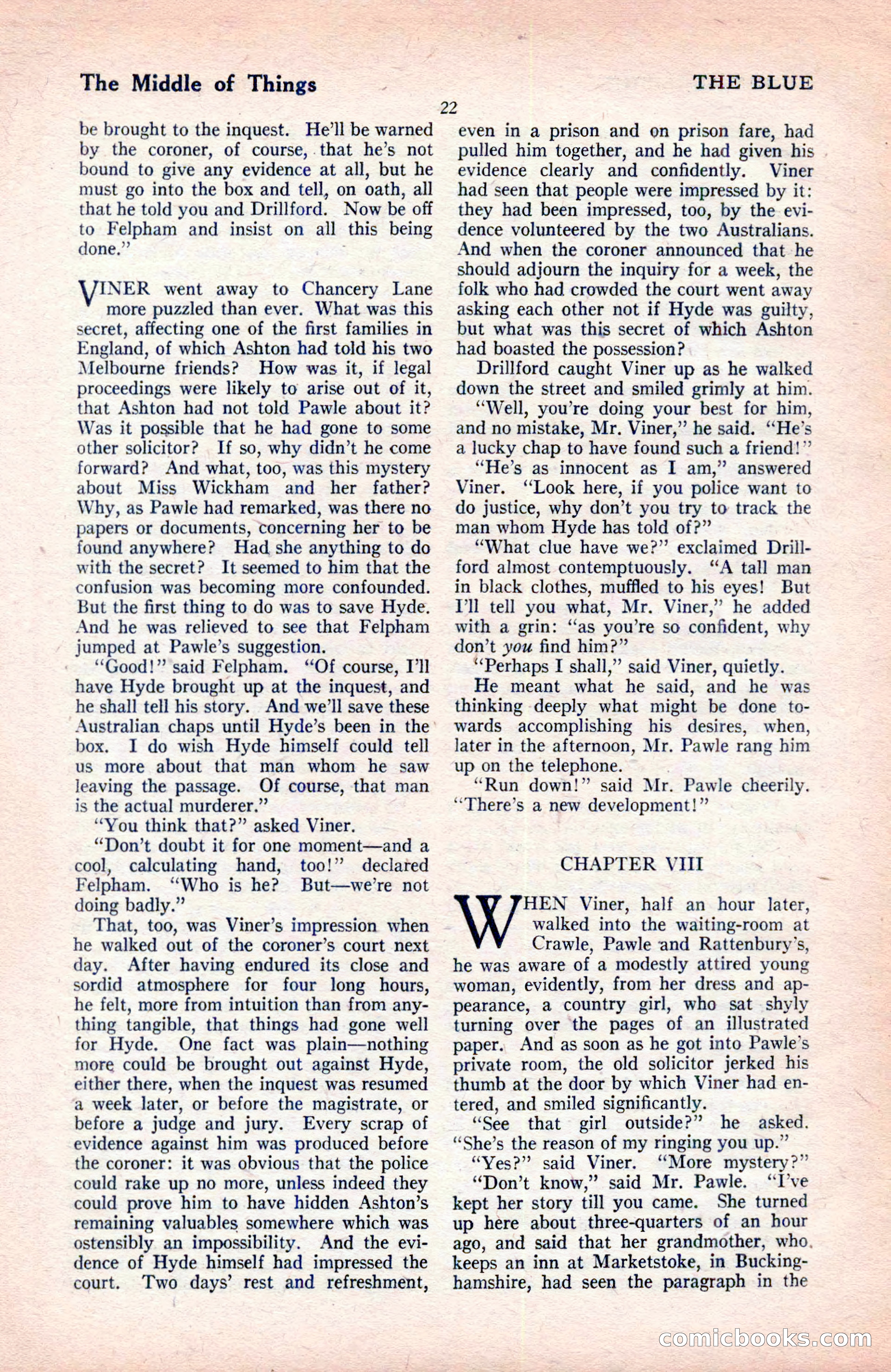 The Blue Book Magazine, May 1922 — page 28 of 208