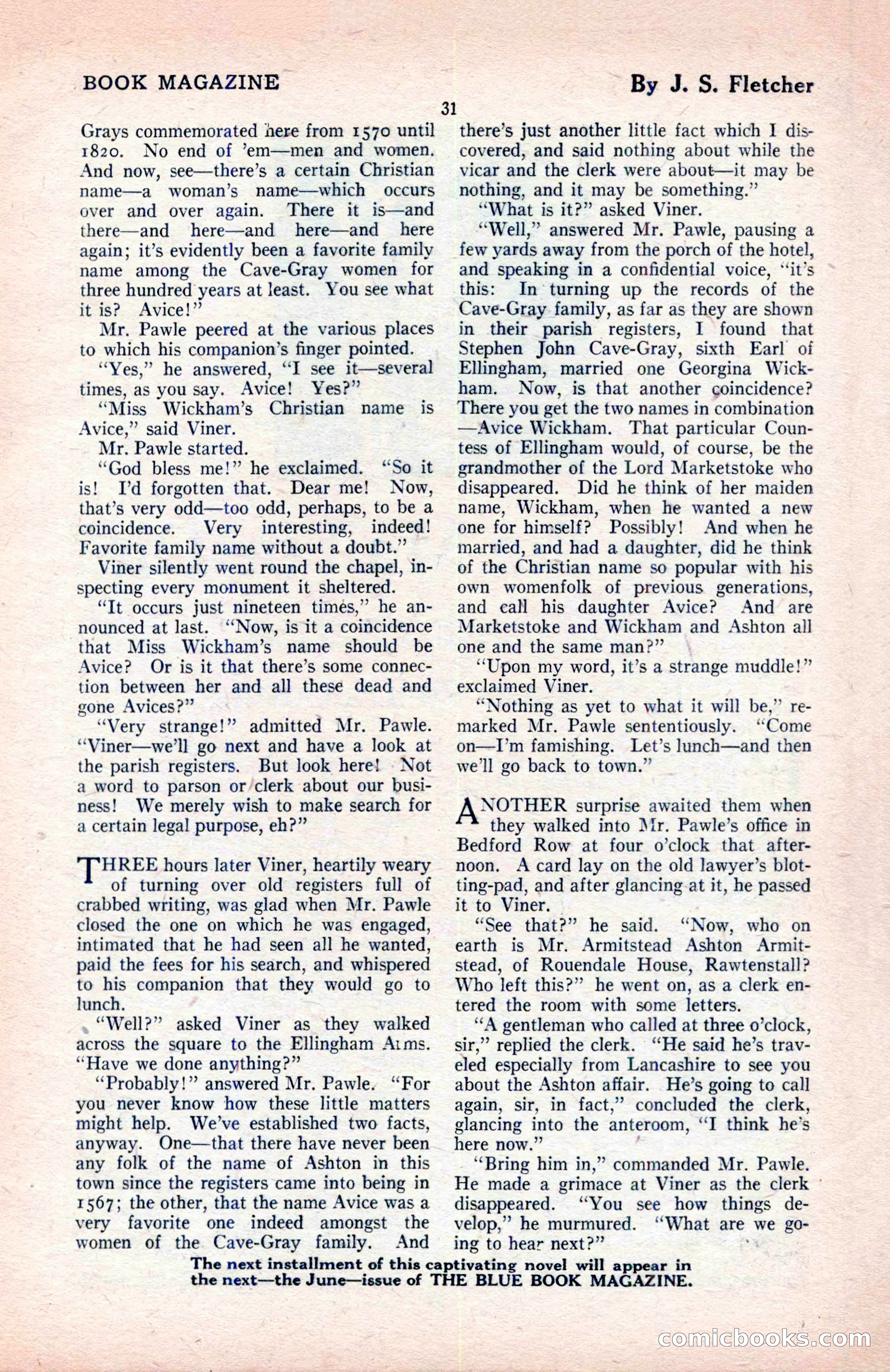 The Blue Book Magazine, May 1922 — page 37 of 208