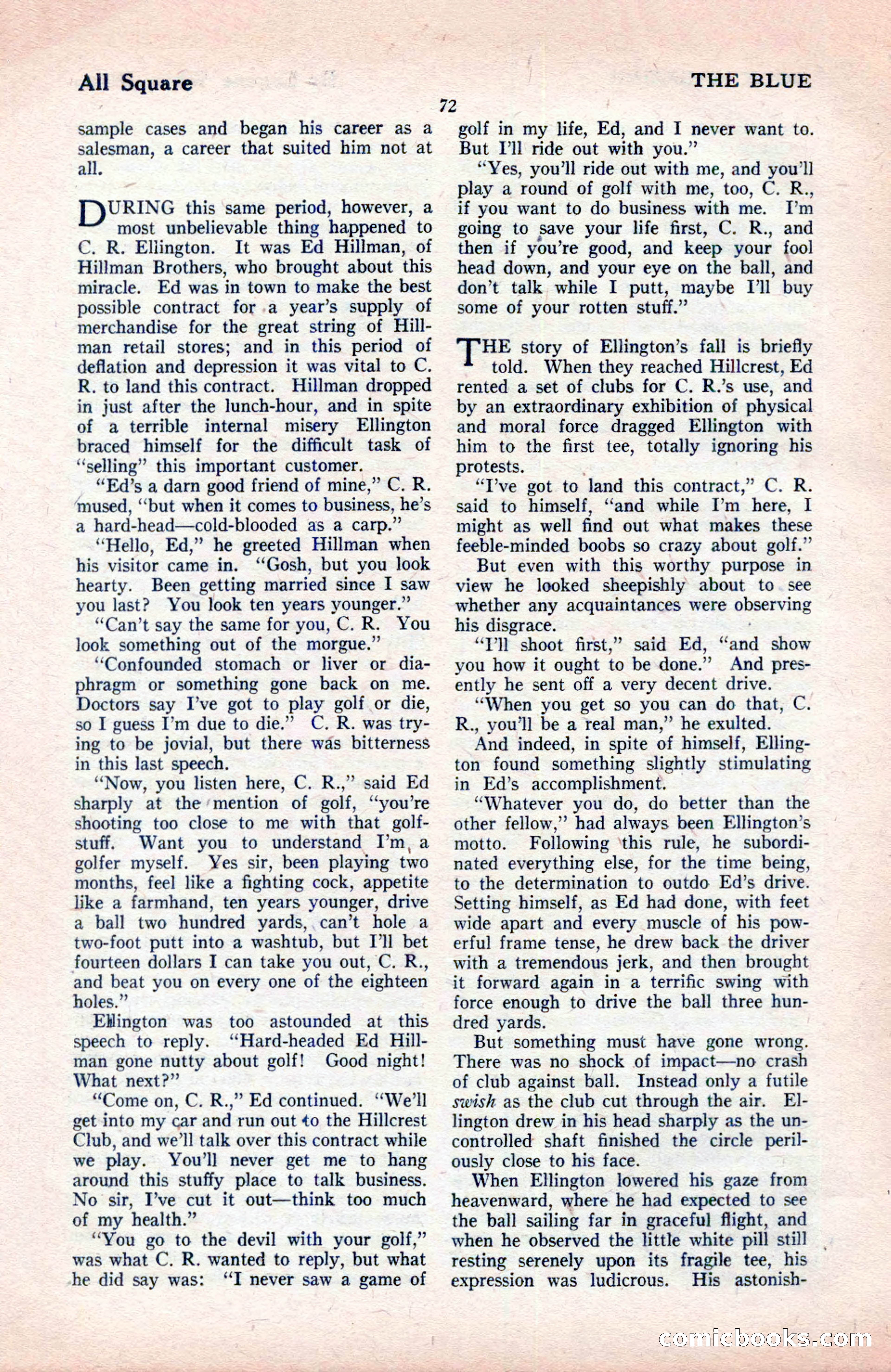 The Blue Book Magazine, May 1922 — page 78 of 208