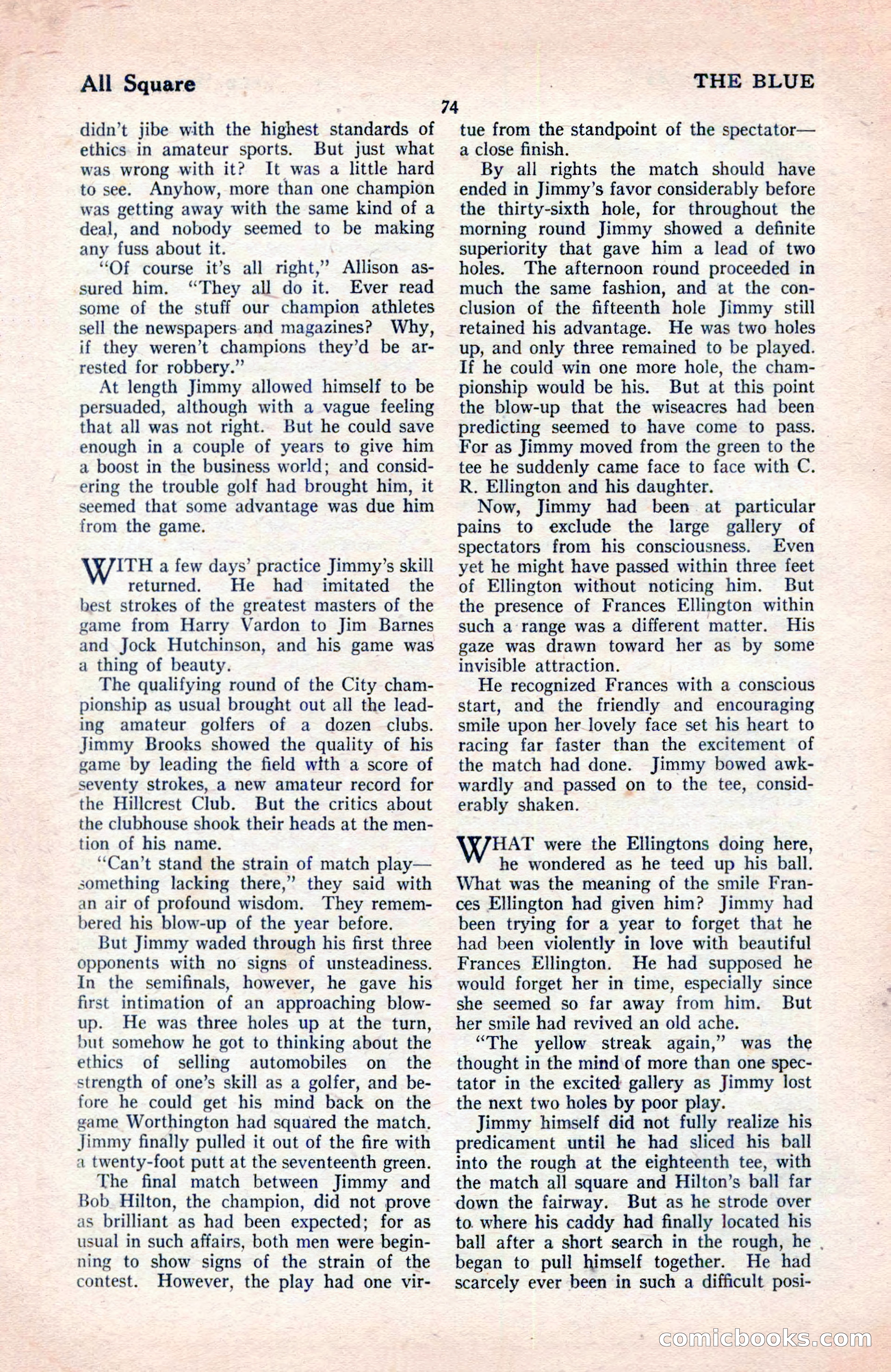 The Blue Book Magazine, May 1922 — page 80 of 208