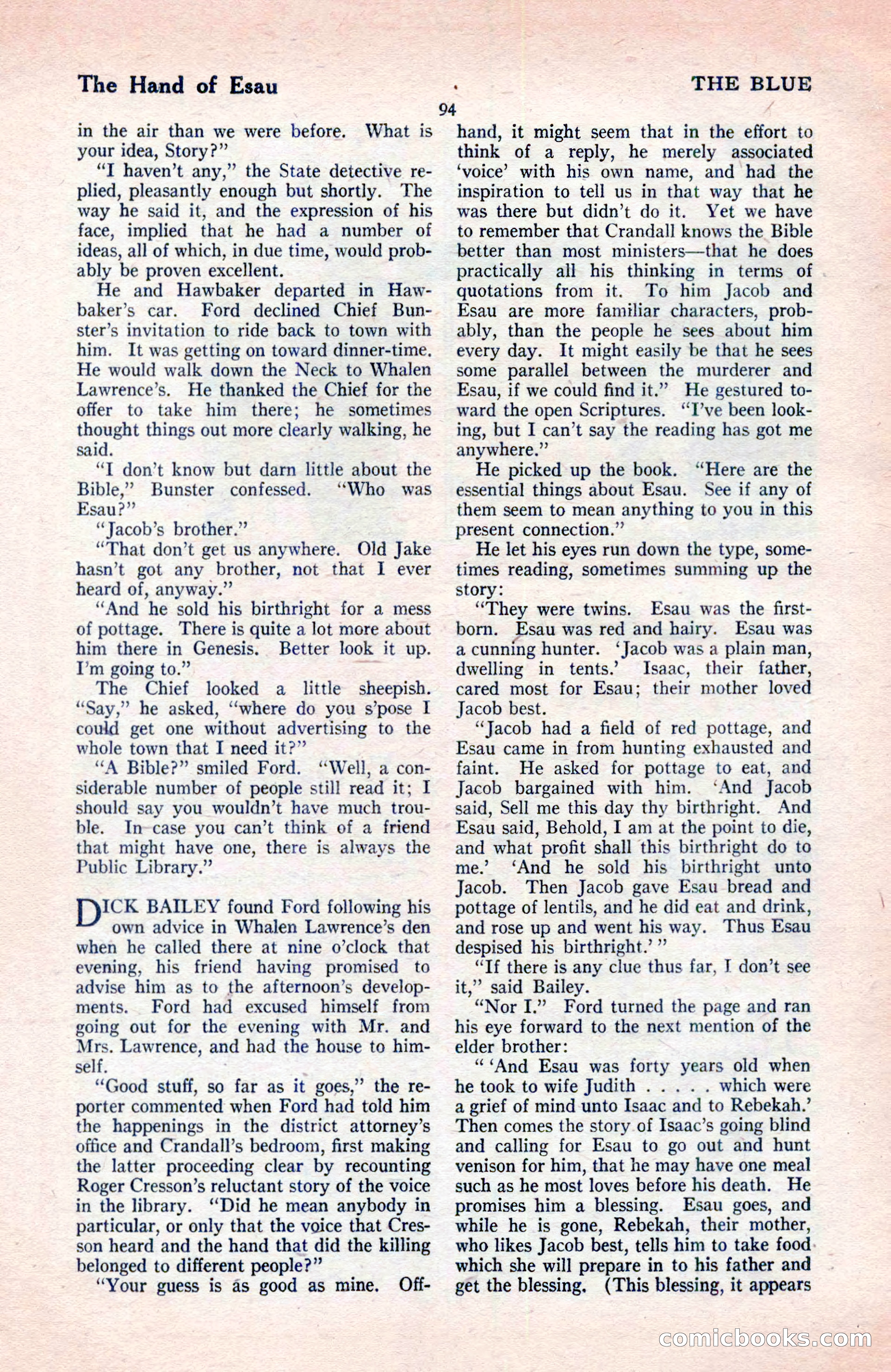 The Blue Book Magazine, May 1922 — page 100 of 208