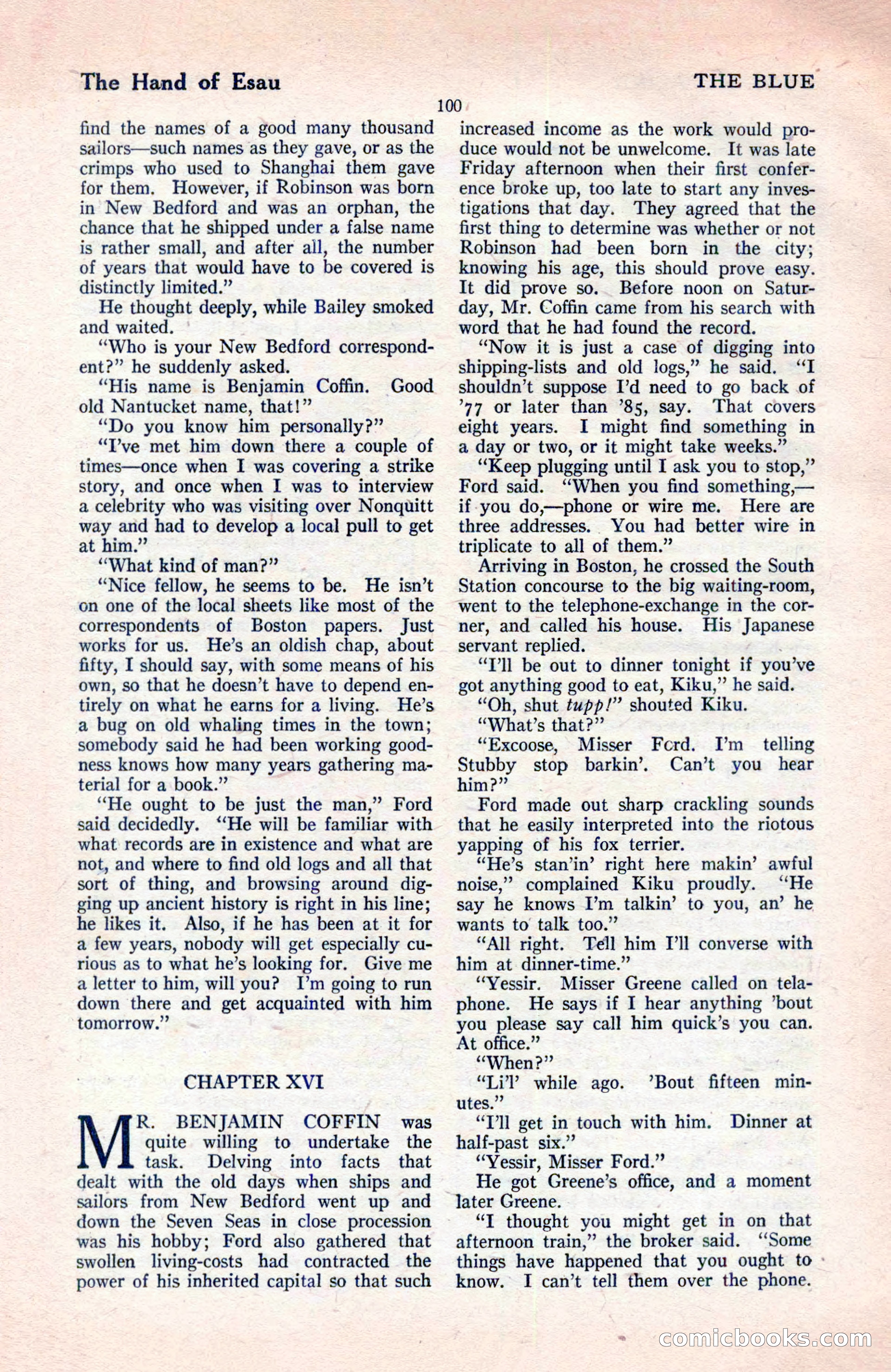 The Blue Book Magazine, May 1922 — page 106 of 208