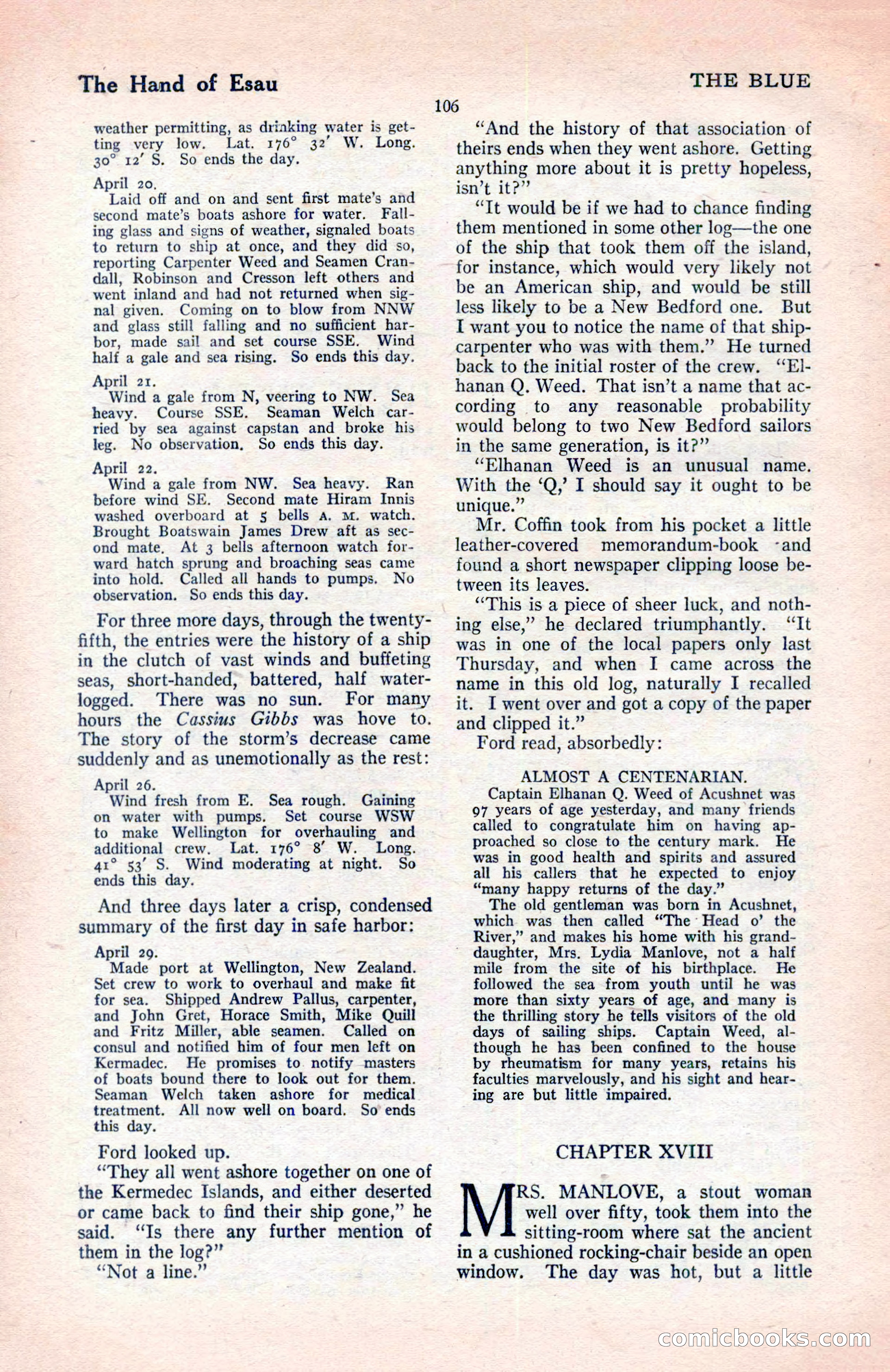 The Blue Book Magazine, May 1922 — page 112 of 208