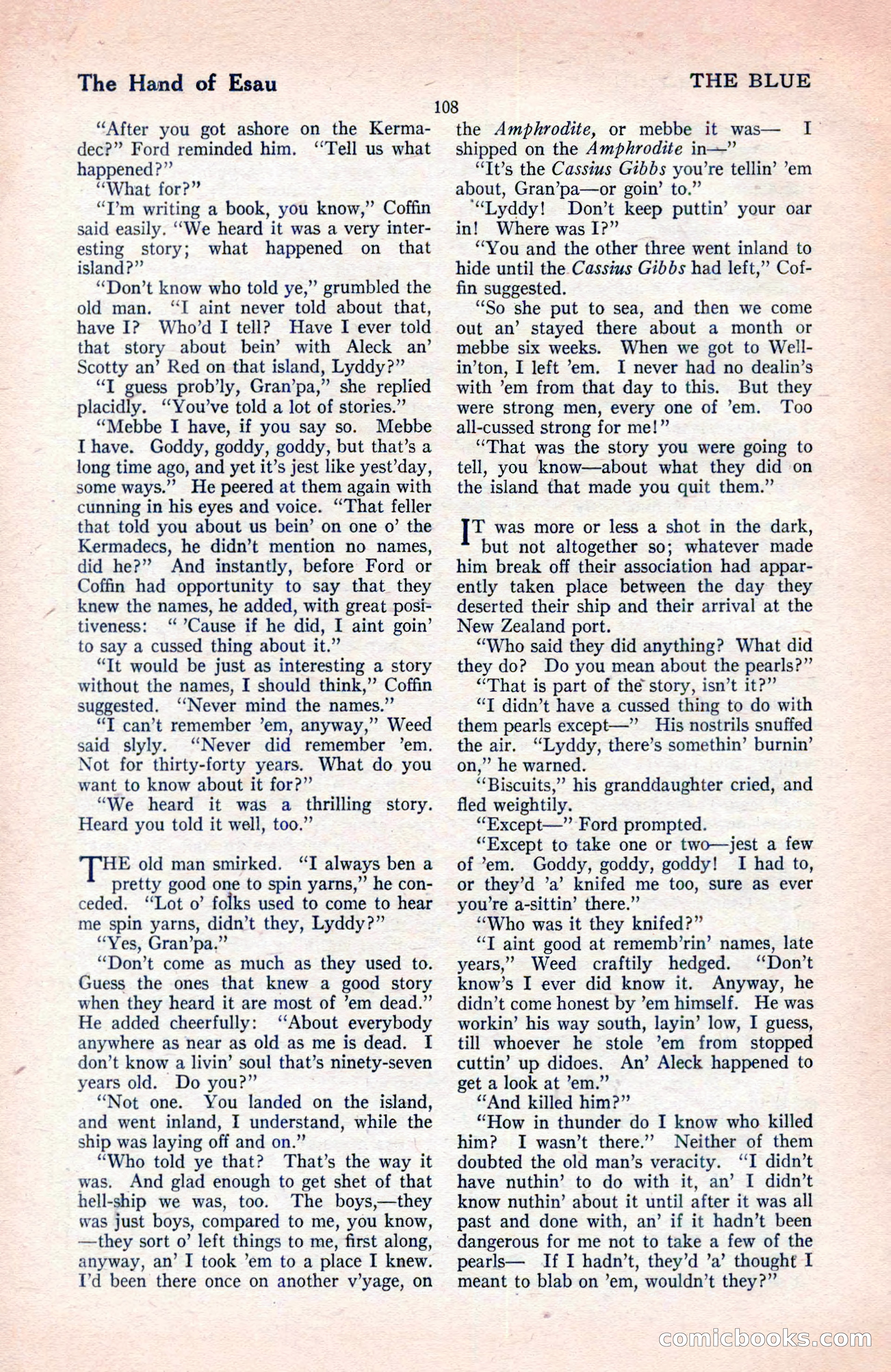 The Blue Book Magazine, May 1922 — page 114 of 208