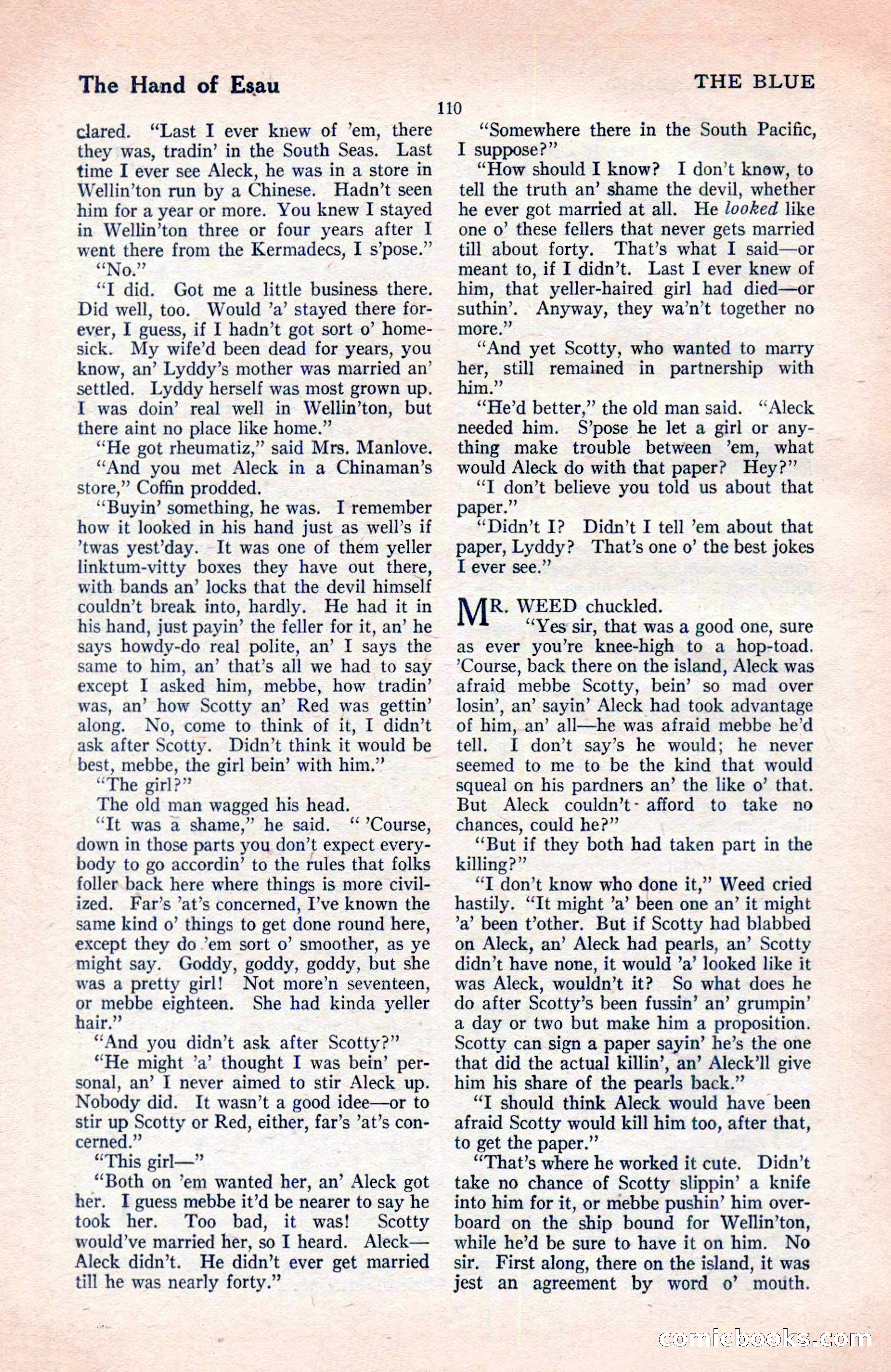 The Blue Book Magazine, May 1922 — page 116 of 208