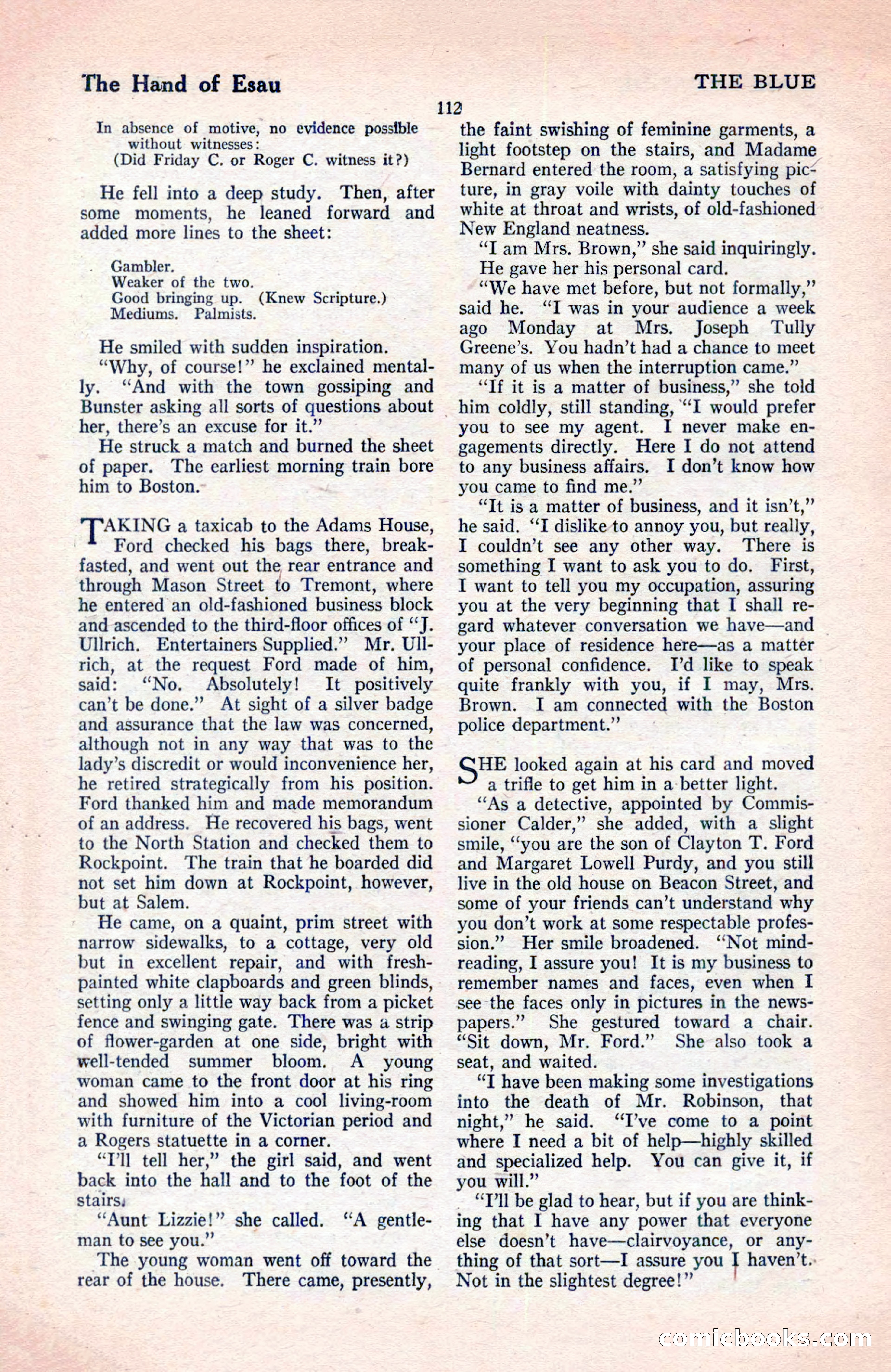 The Blue Book Magazine, May 1922 — page 118 of 208