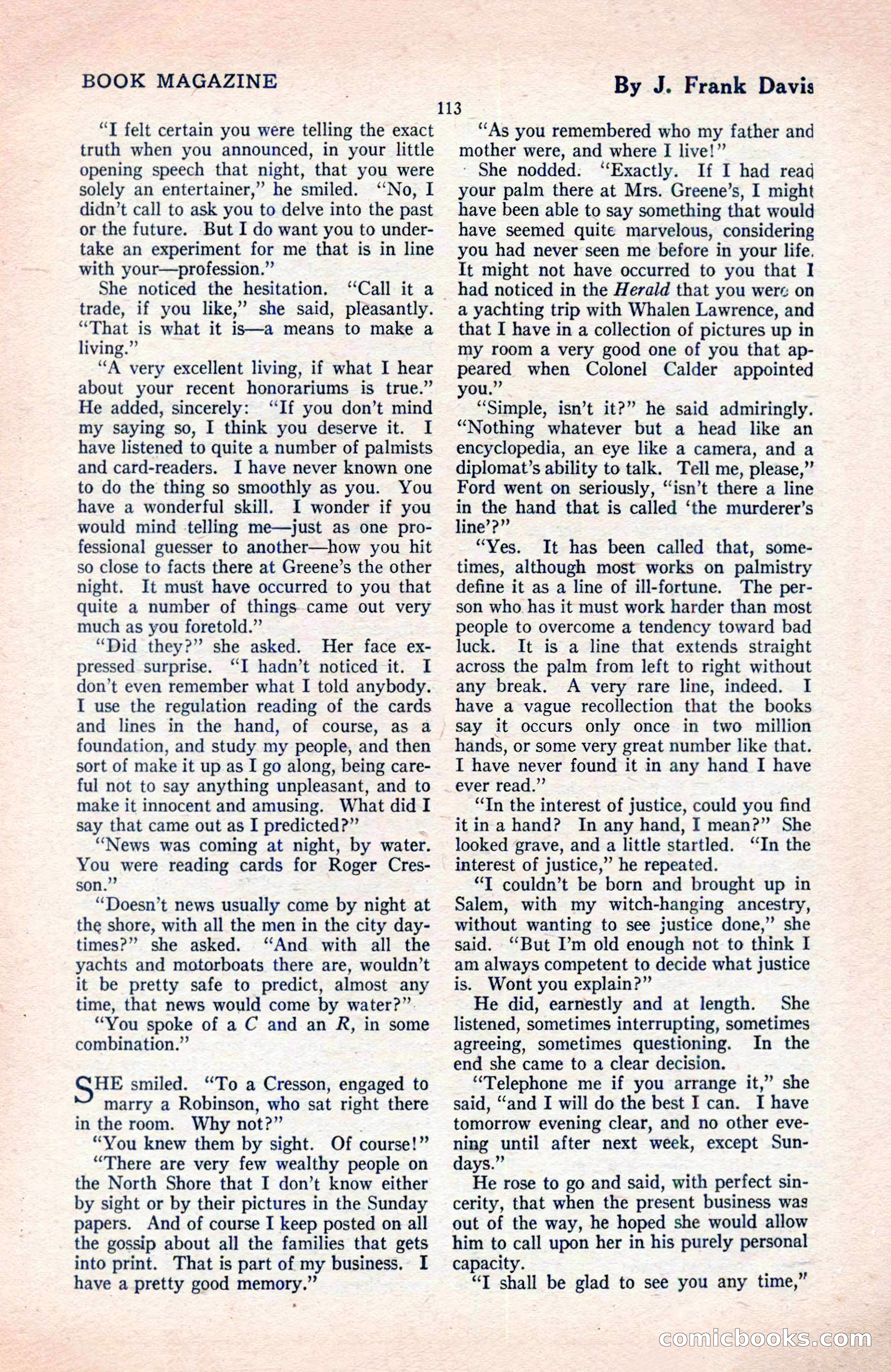 The Blue Book Magazine, May 1922 — page 119 of 208