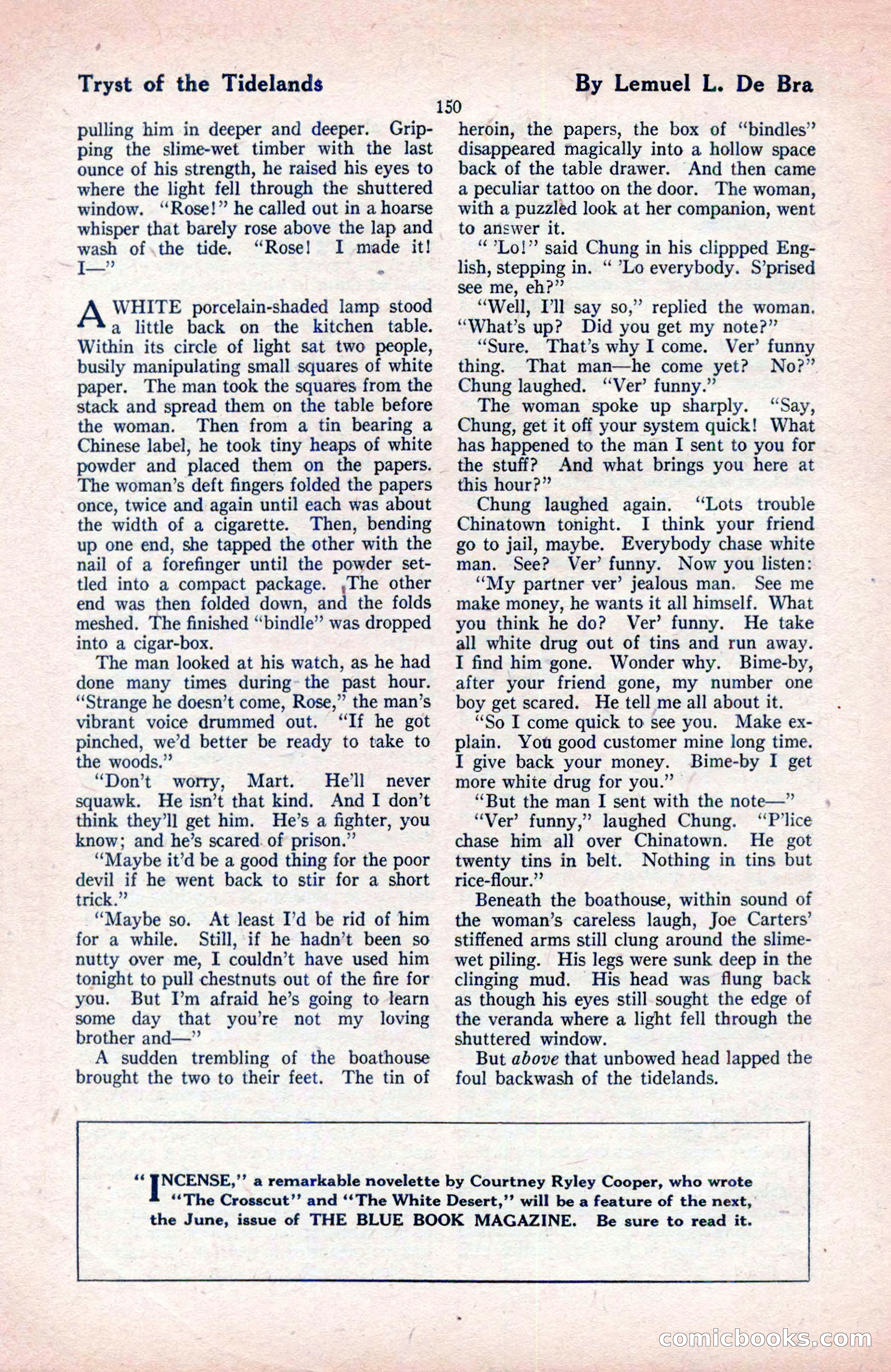 The Blue Book Magazine, May 1922 — page 156 of 208