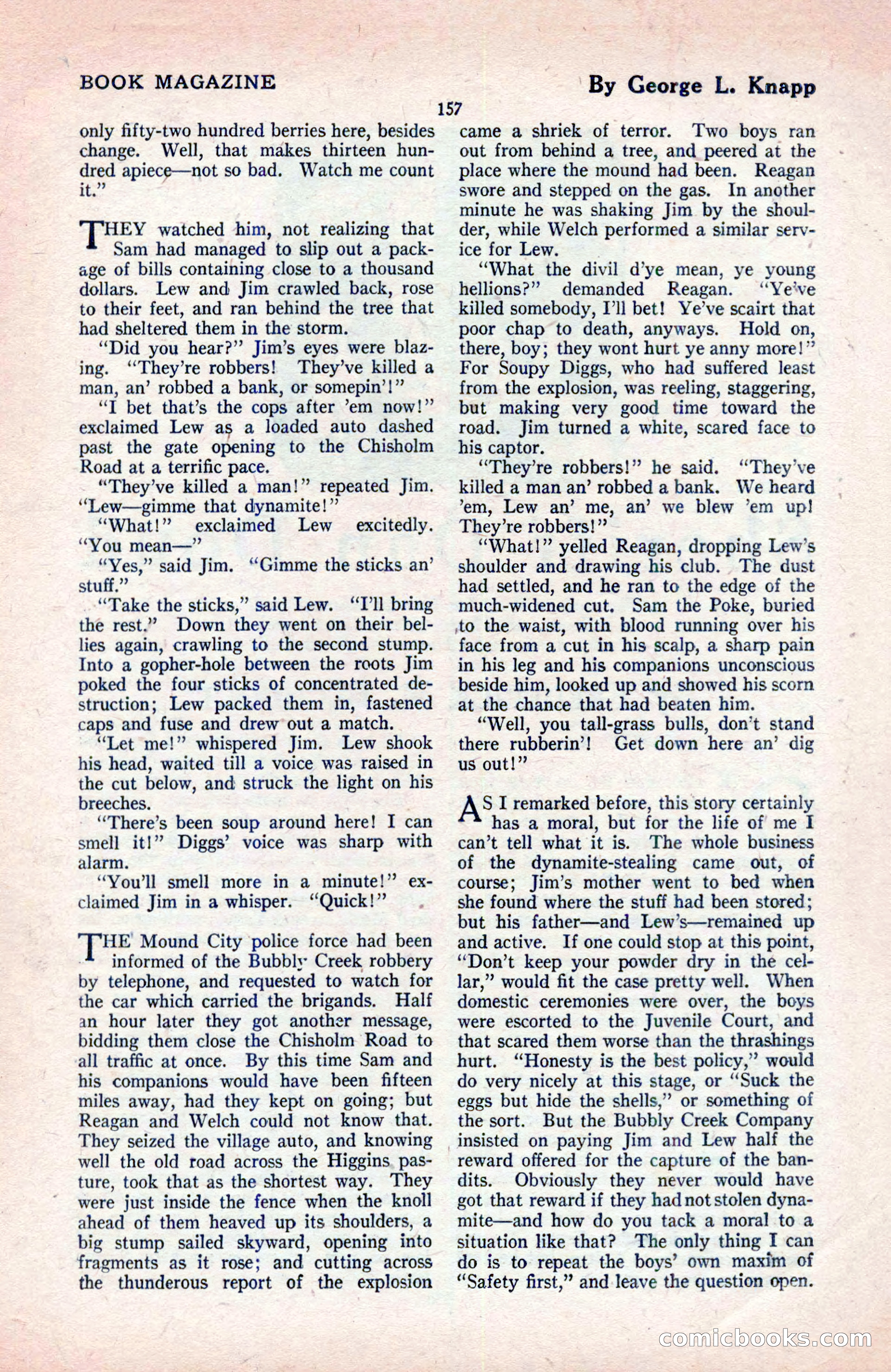 The Blue Book Magazine, May 1922 — page 163 of 208