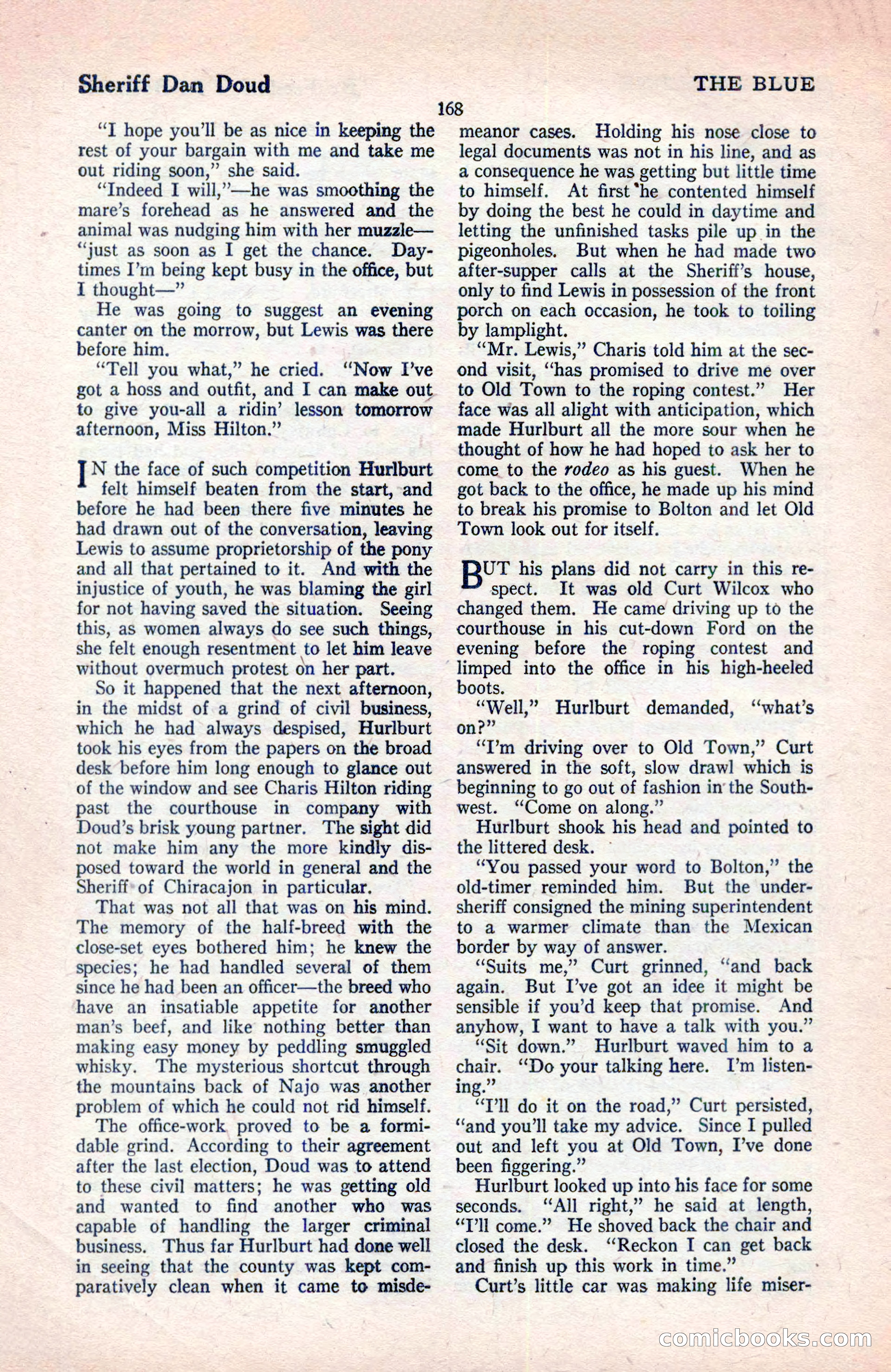 The Blue Book Magazine, May 1922 — page 174 of 208