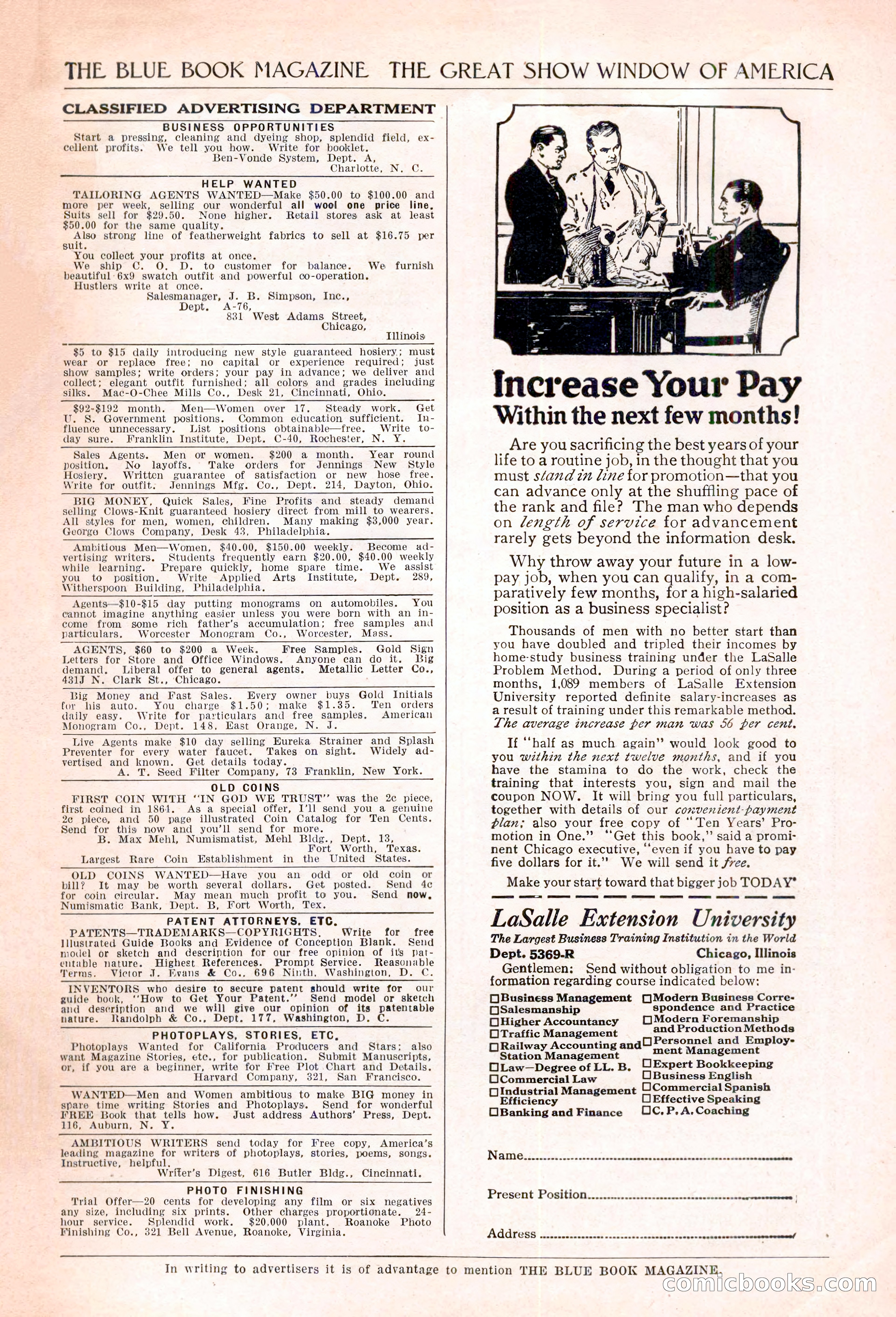 The Blue Book Magazine, May 1922 — page 201 of 208