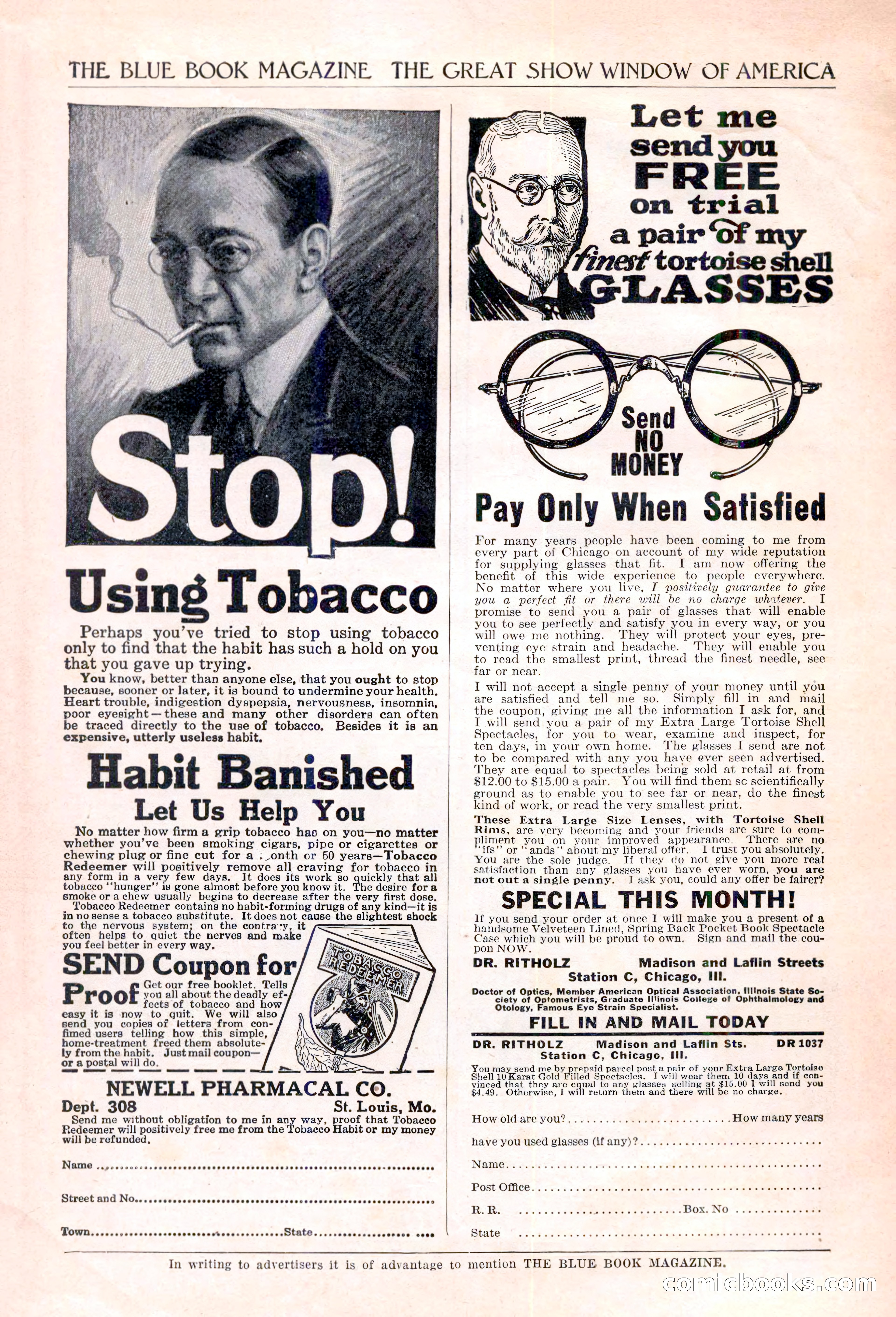 The Blue Book Magazine, May 1922 — page 204 of 208