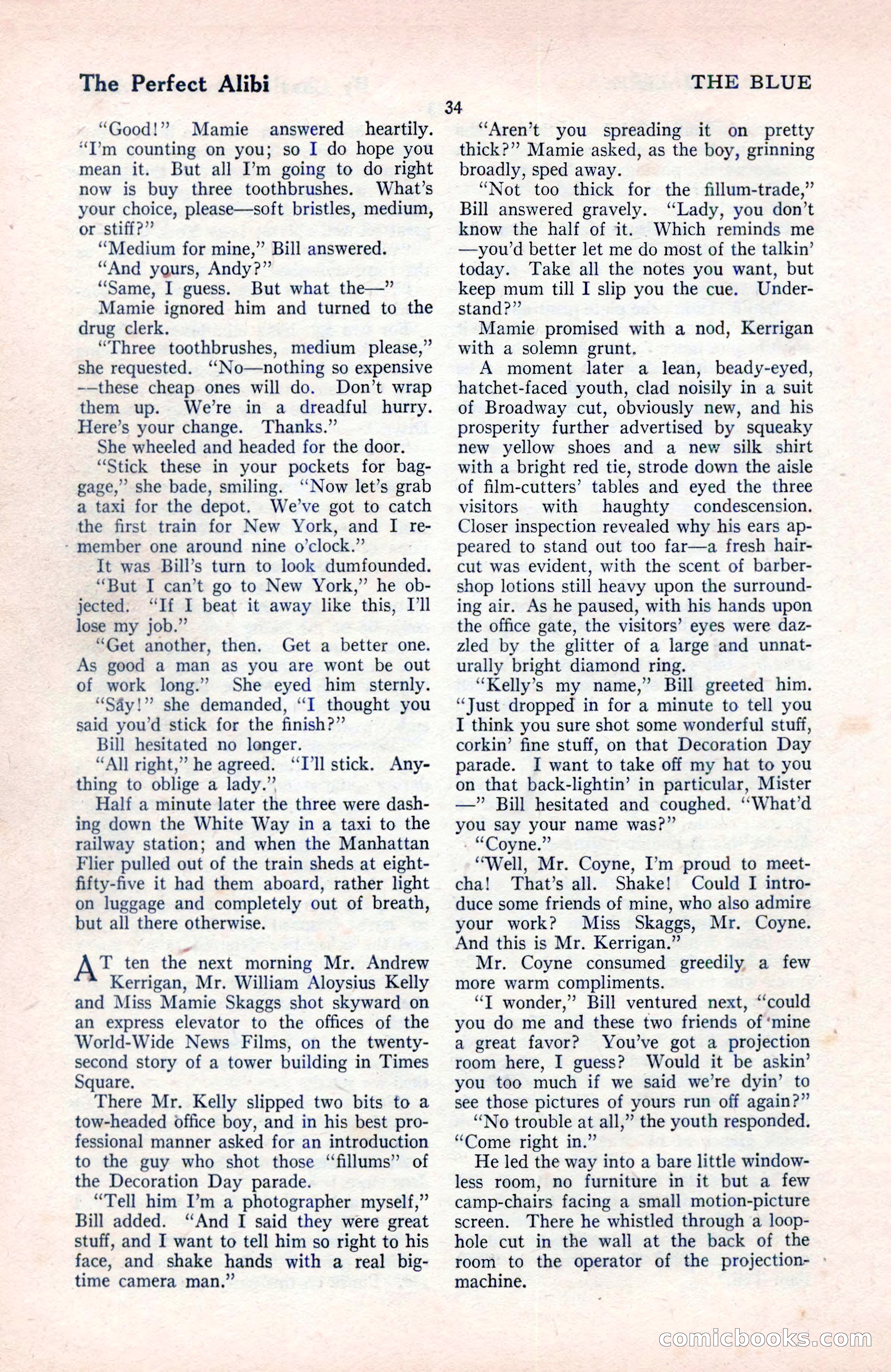 The Blue Book Magazine, August 1922 — page 40 of 208