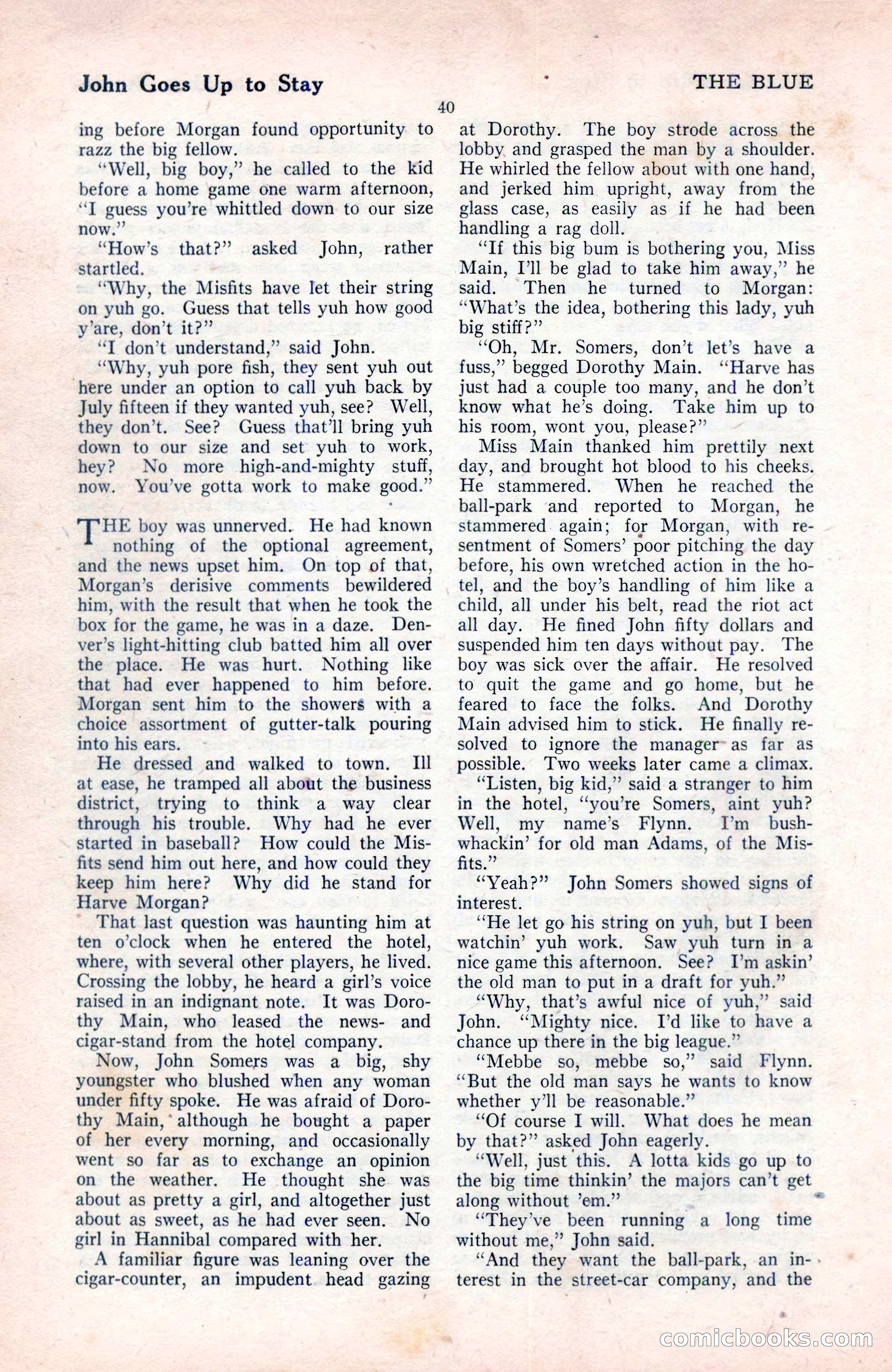 The Blue Book Magazine, August 1922 — page 46 of 208