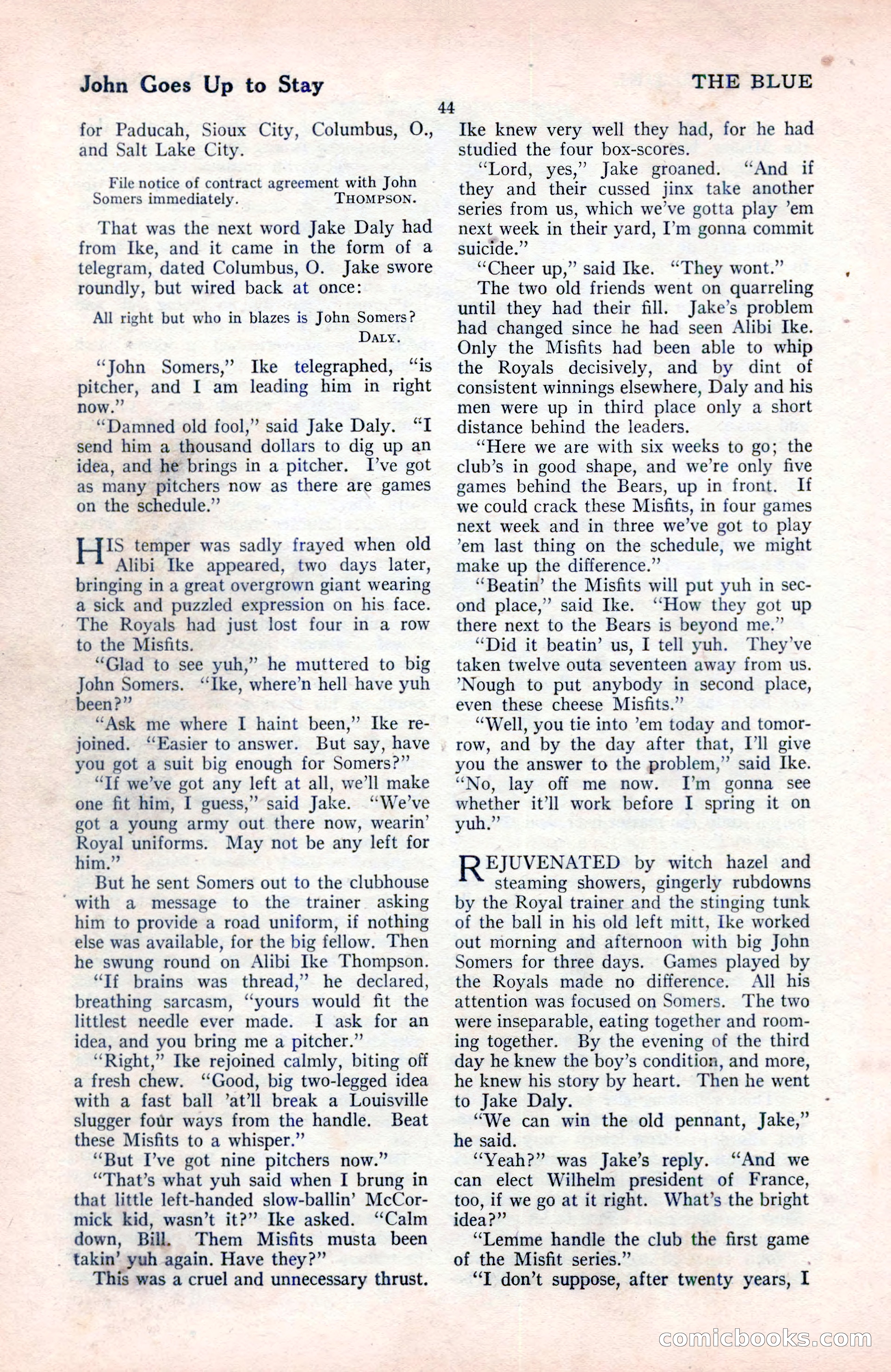 The Blue Book Magazine, August 1922 — page 50 of 208
