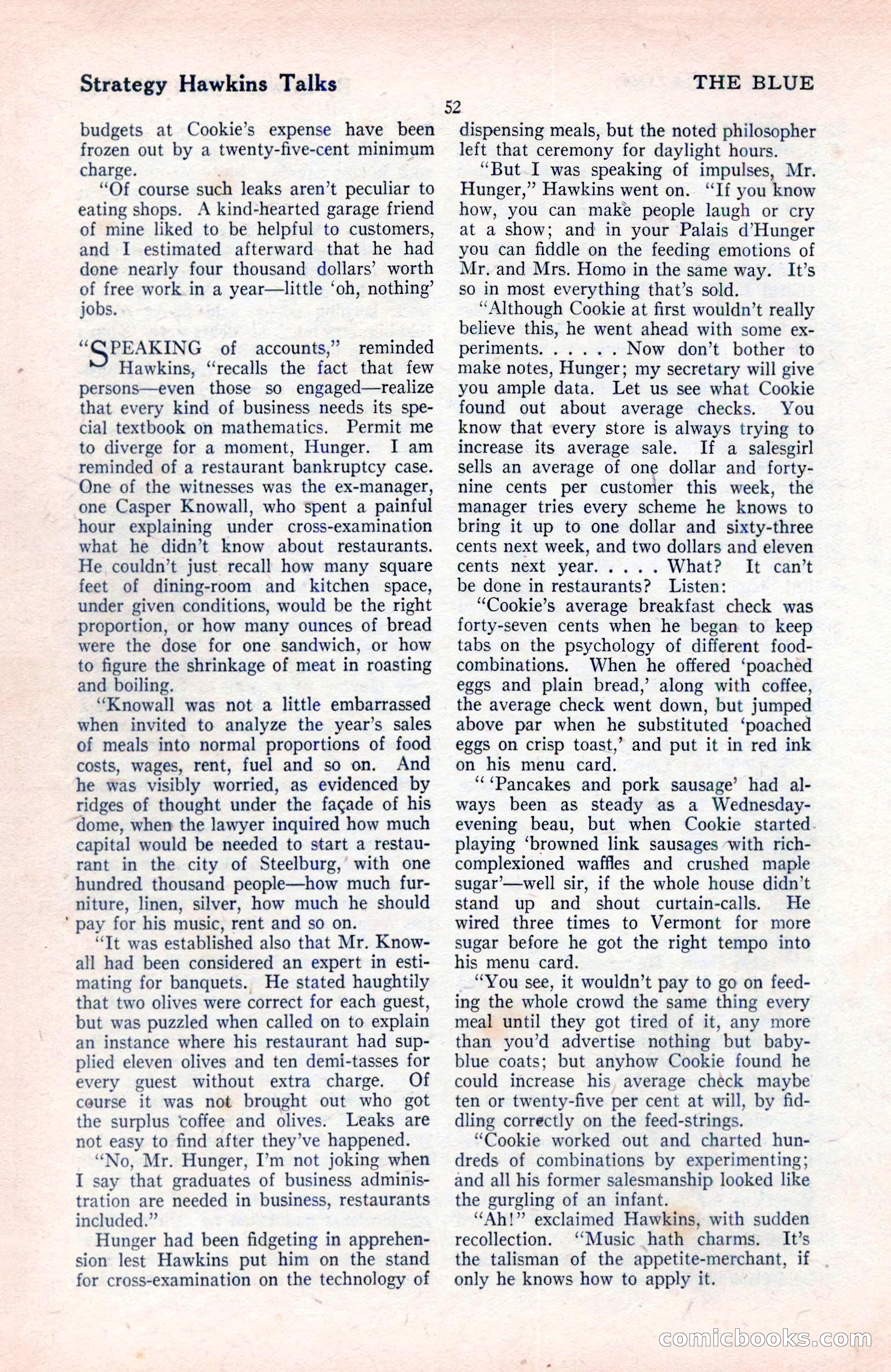 The Blue Book Magazine, August 1922 — page 58 of 208