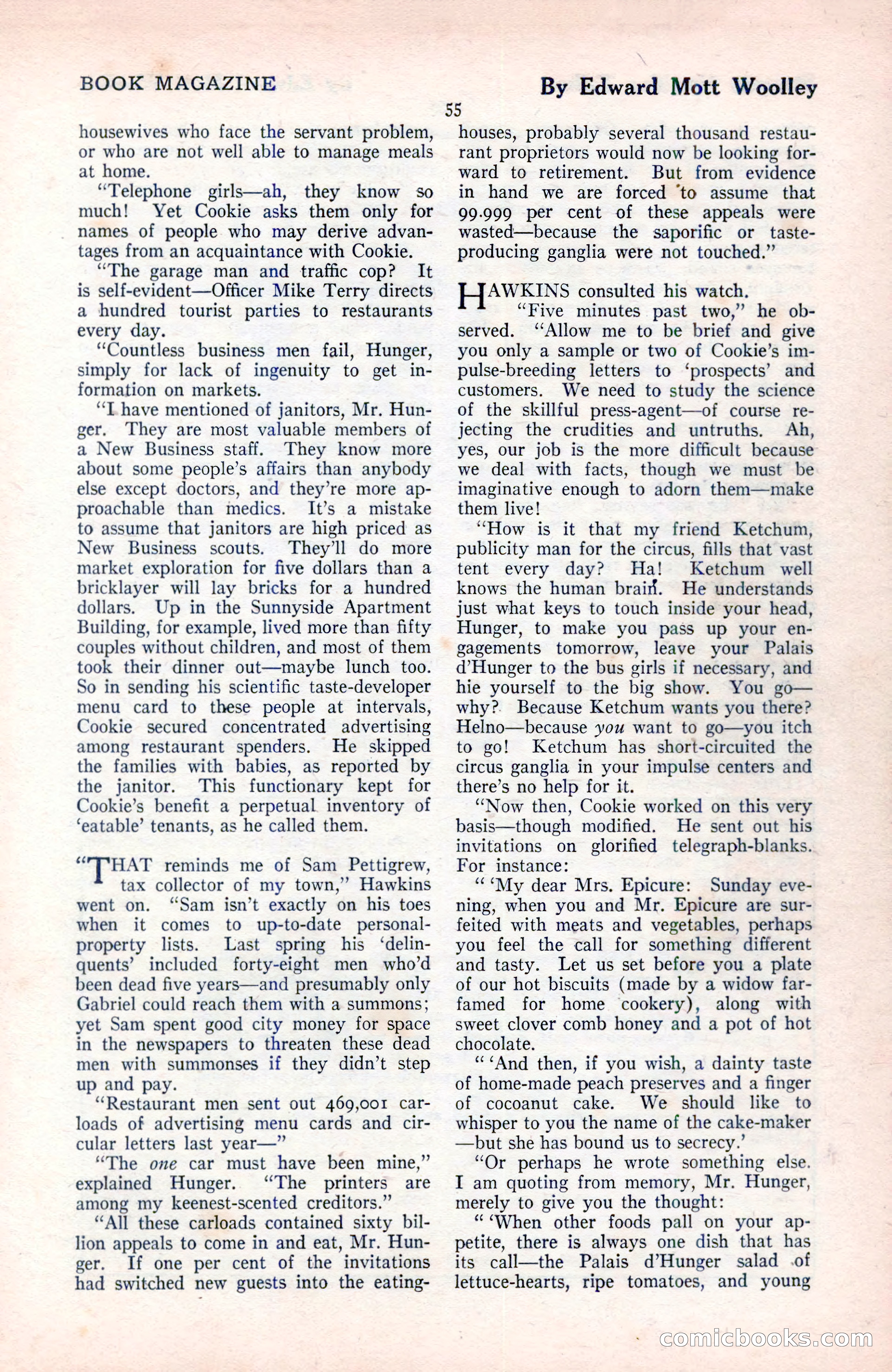 The Blue Book Magazine, August 1922 — page 61 of 208