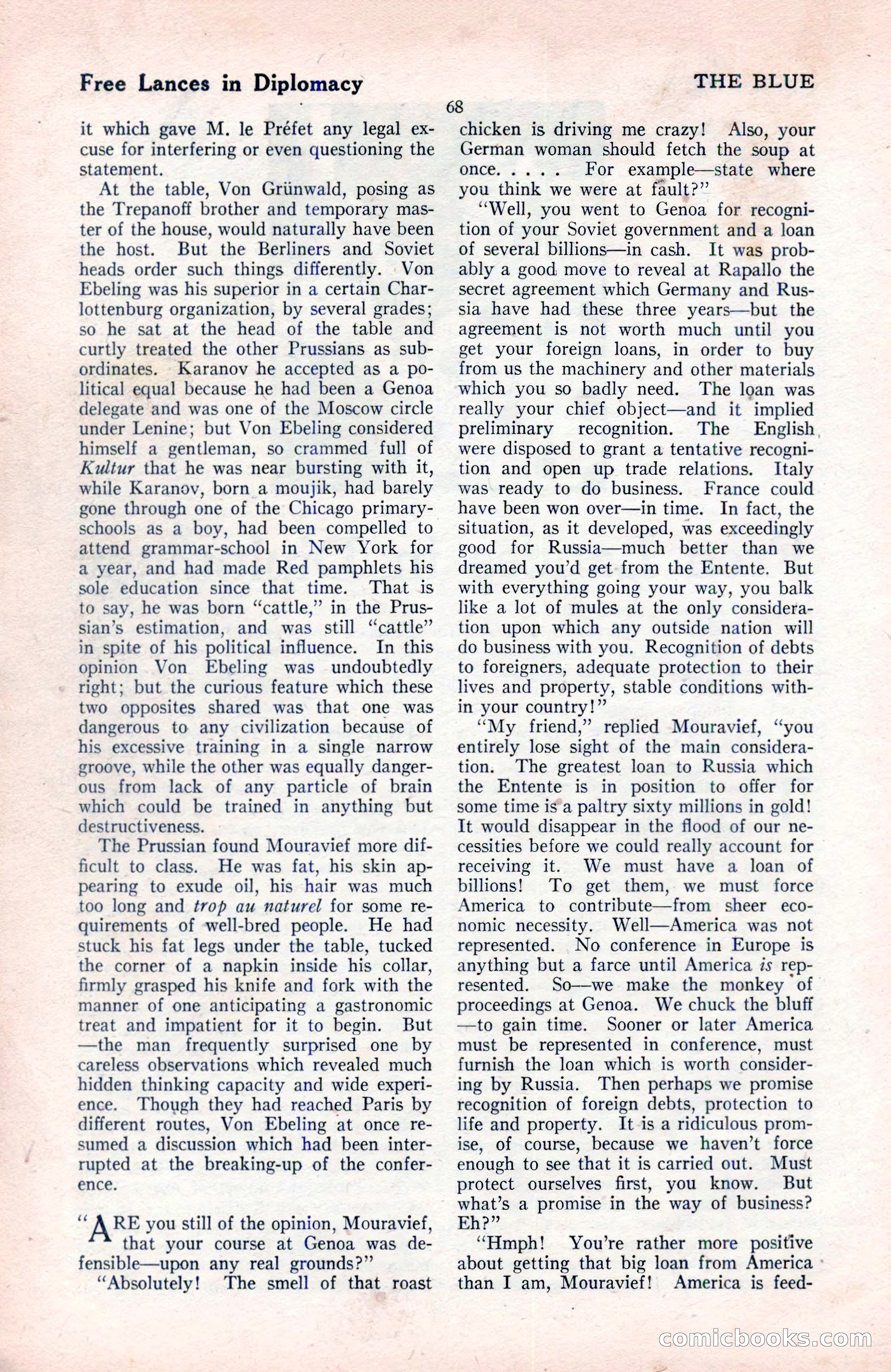 The Blue Book Magazine, August 1922 — page 74 of 208