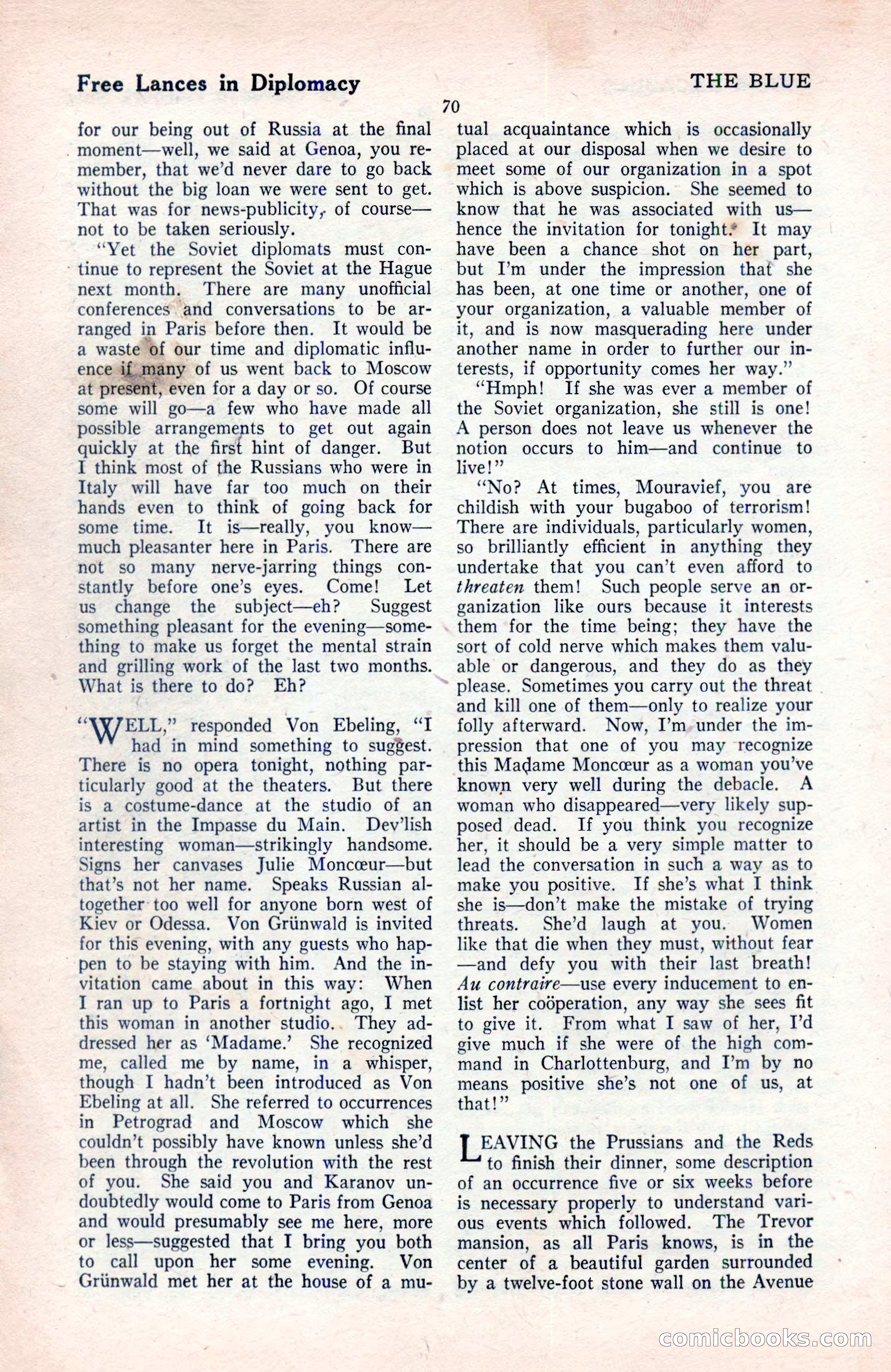 The Blue Book Magazine, August 1922 — page 76 of 208