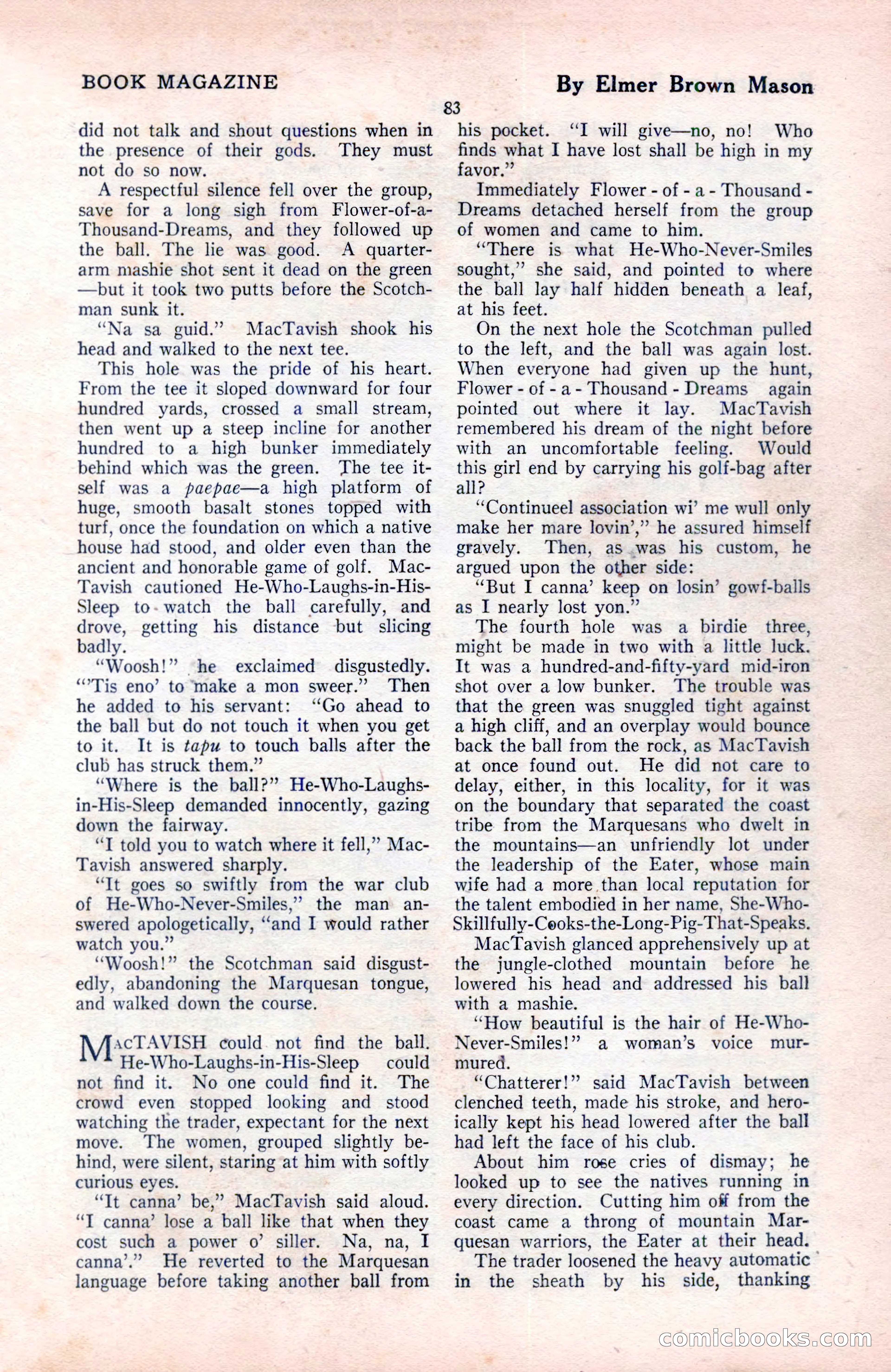 The Blue Book Magazine, August 1922 — page 89 of 208
