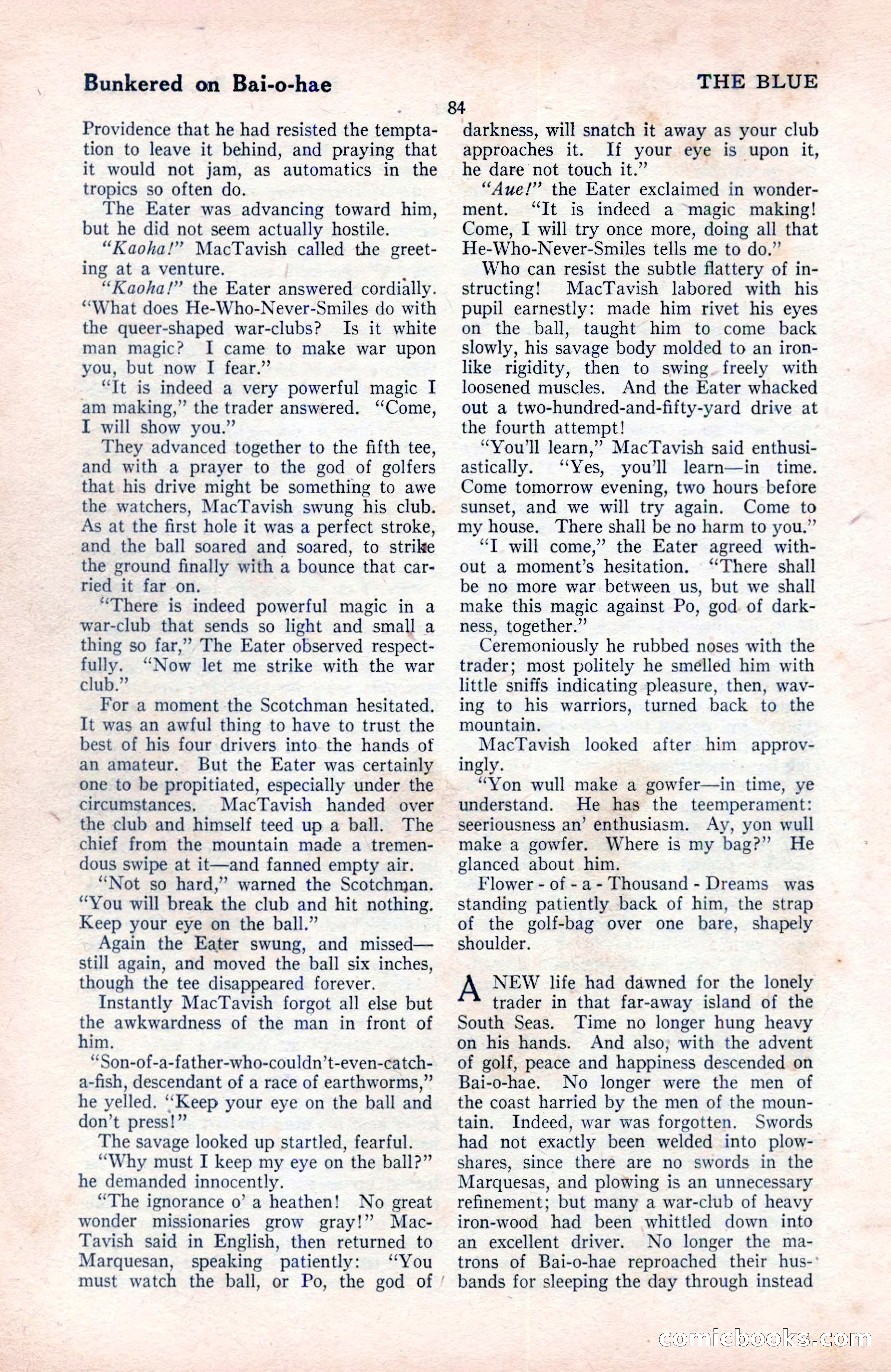 The Blue Book Magazine, August 1922 — page 90 of 208