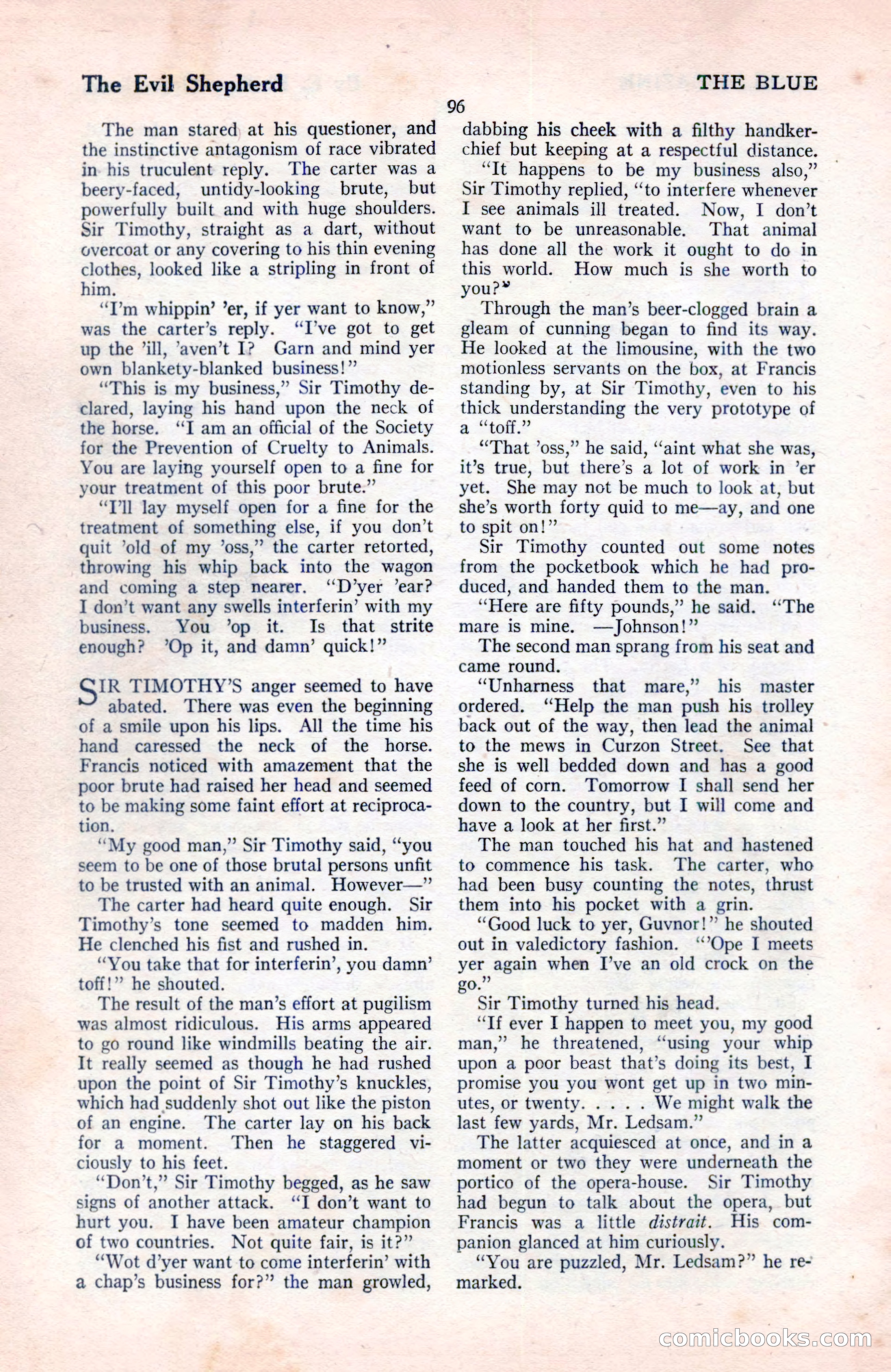 The Blue Book Magazine, August 1922 — page 102 of 208