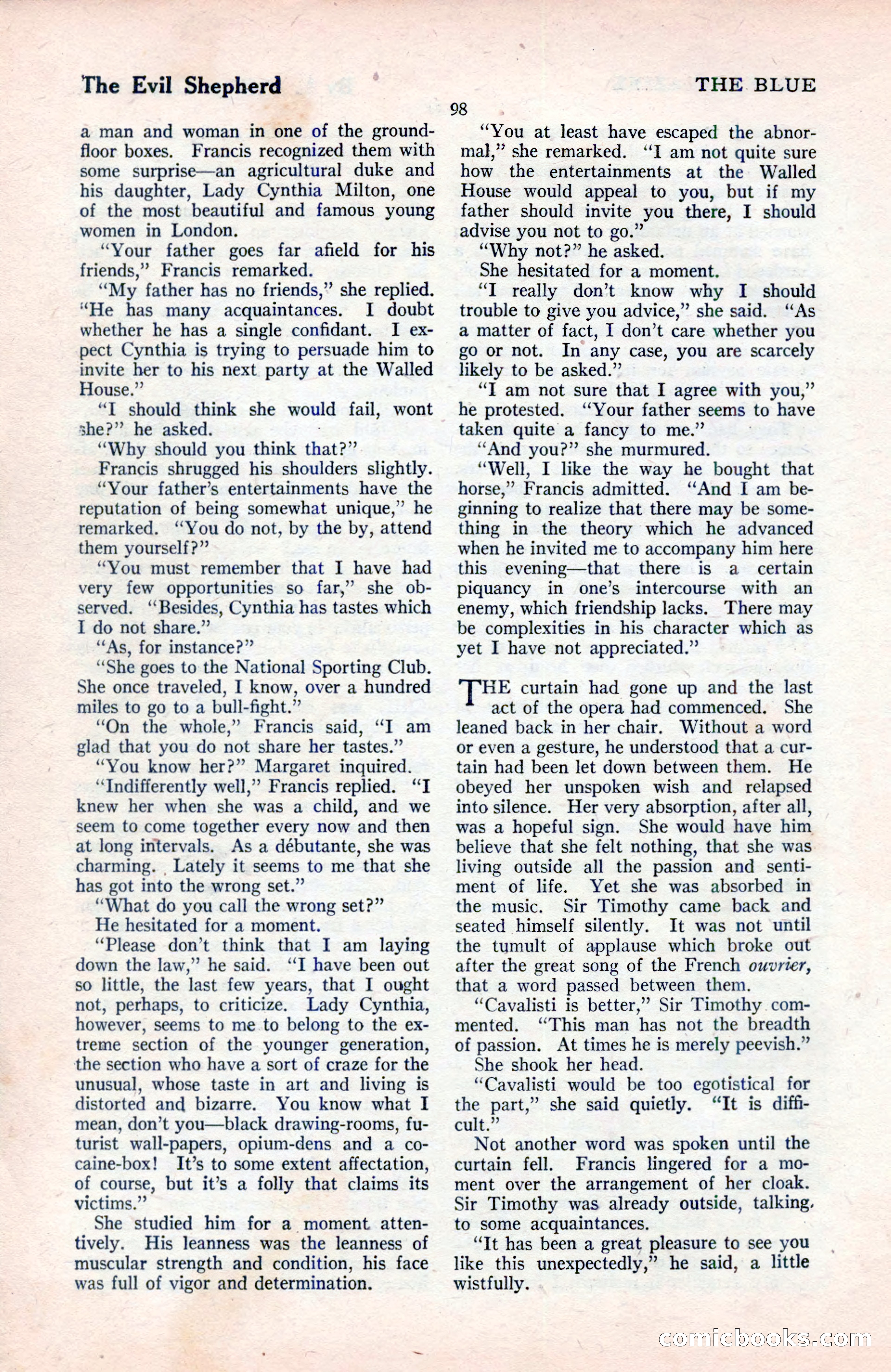 The Blue Book Magazine, August 1922 — page 104 of 208