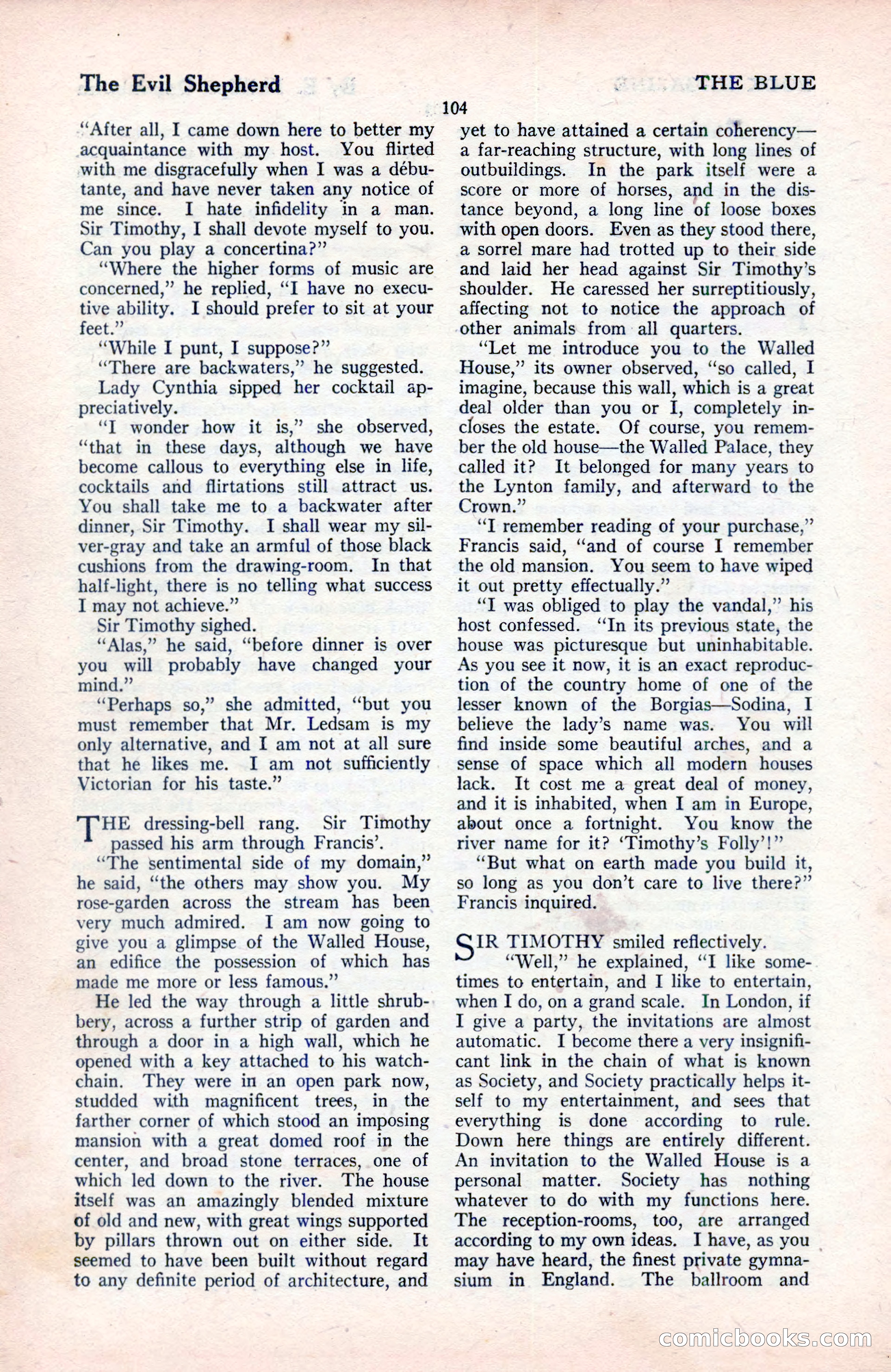 The Blue Book Magazine, August 1922 — page 110 of 208