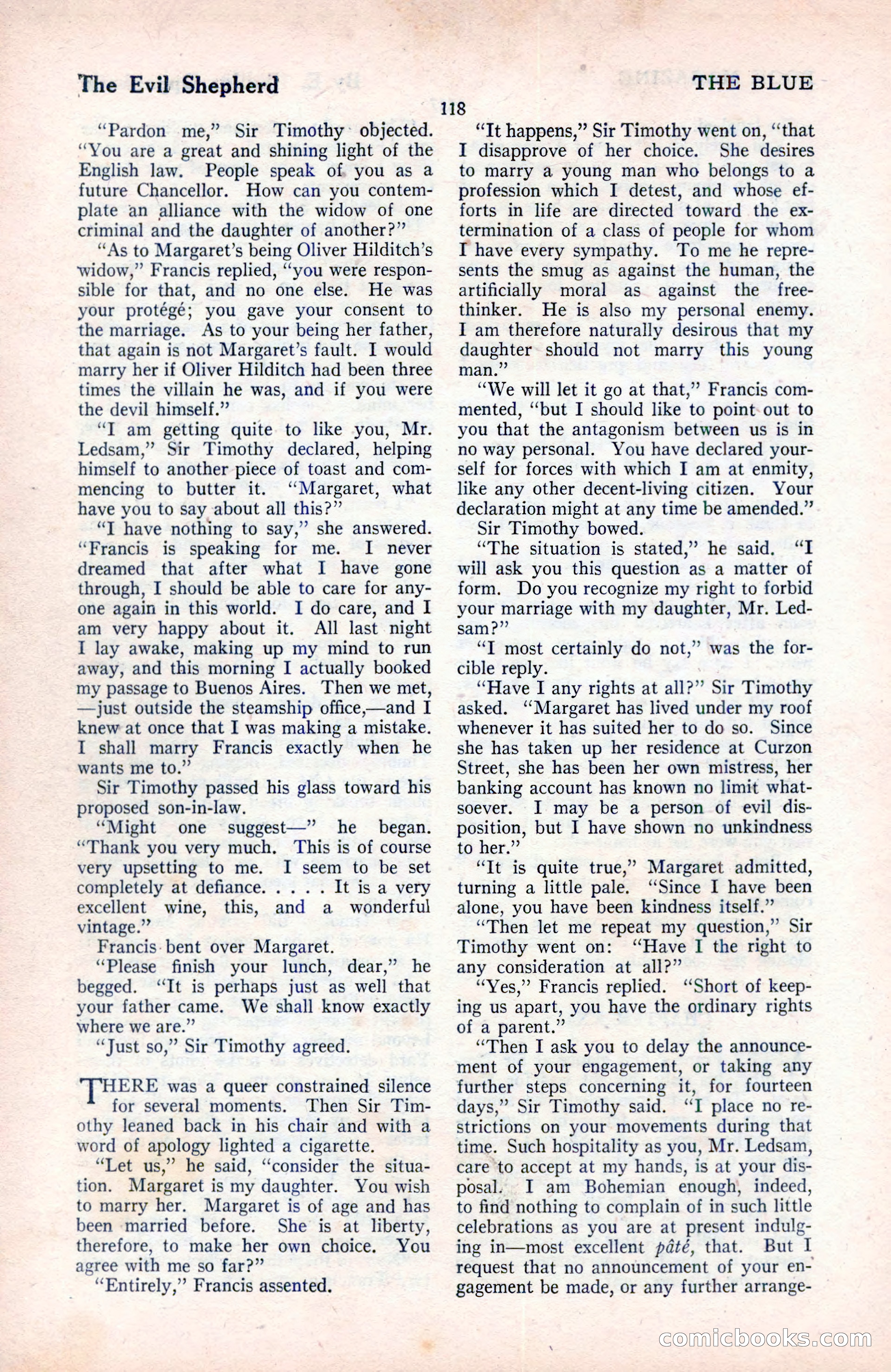 The Blue Book Magazine, August 1922 — page 124 of 208