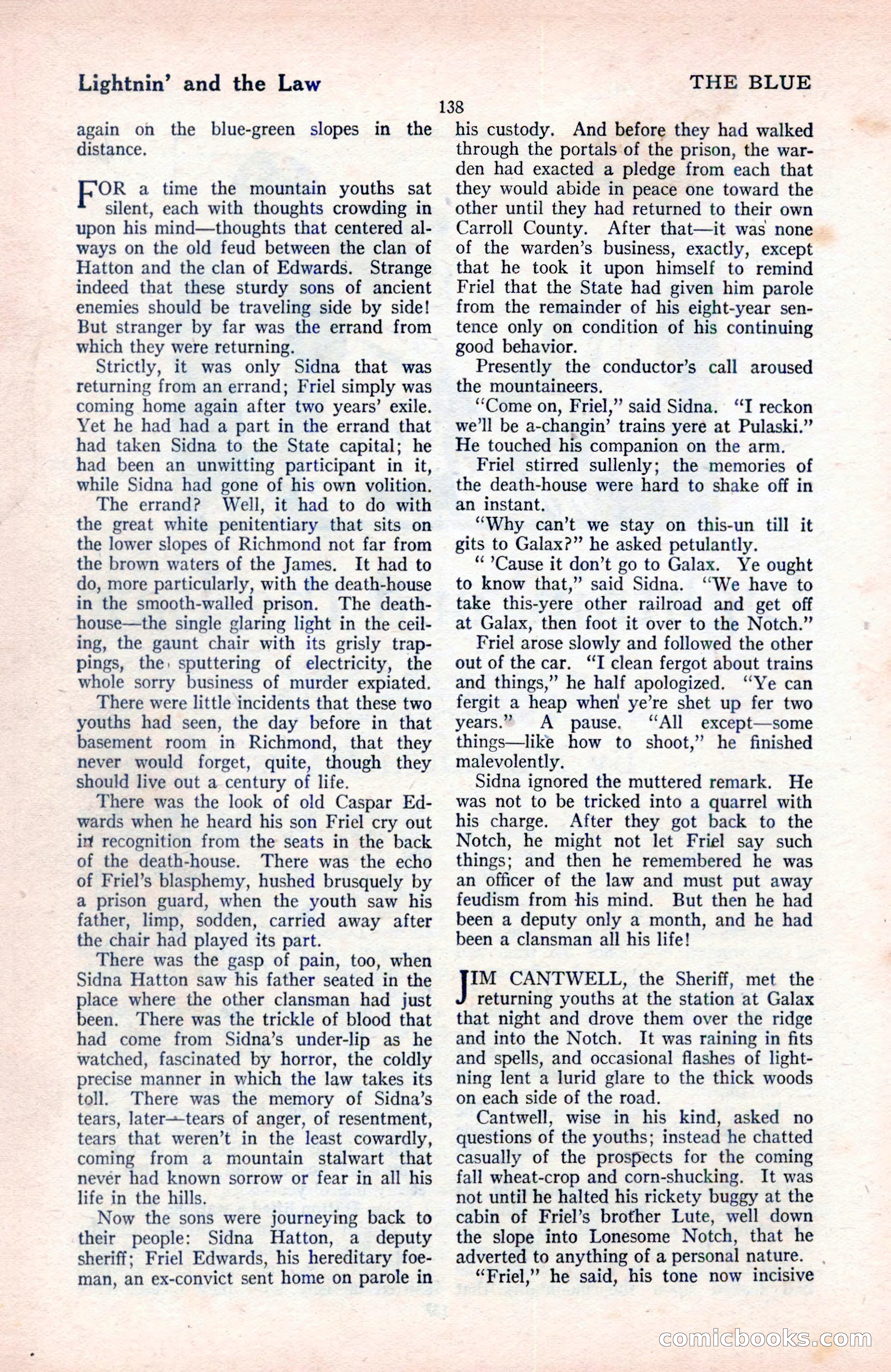 The Blue Book Magazine, August 1922 — page 144 of 208