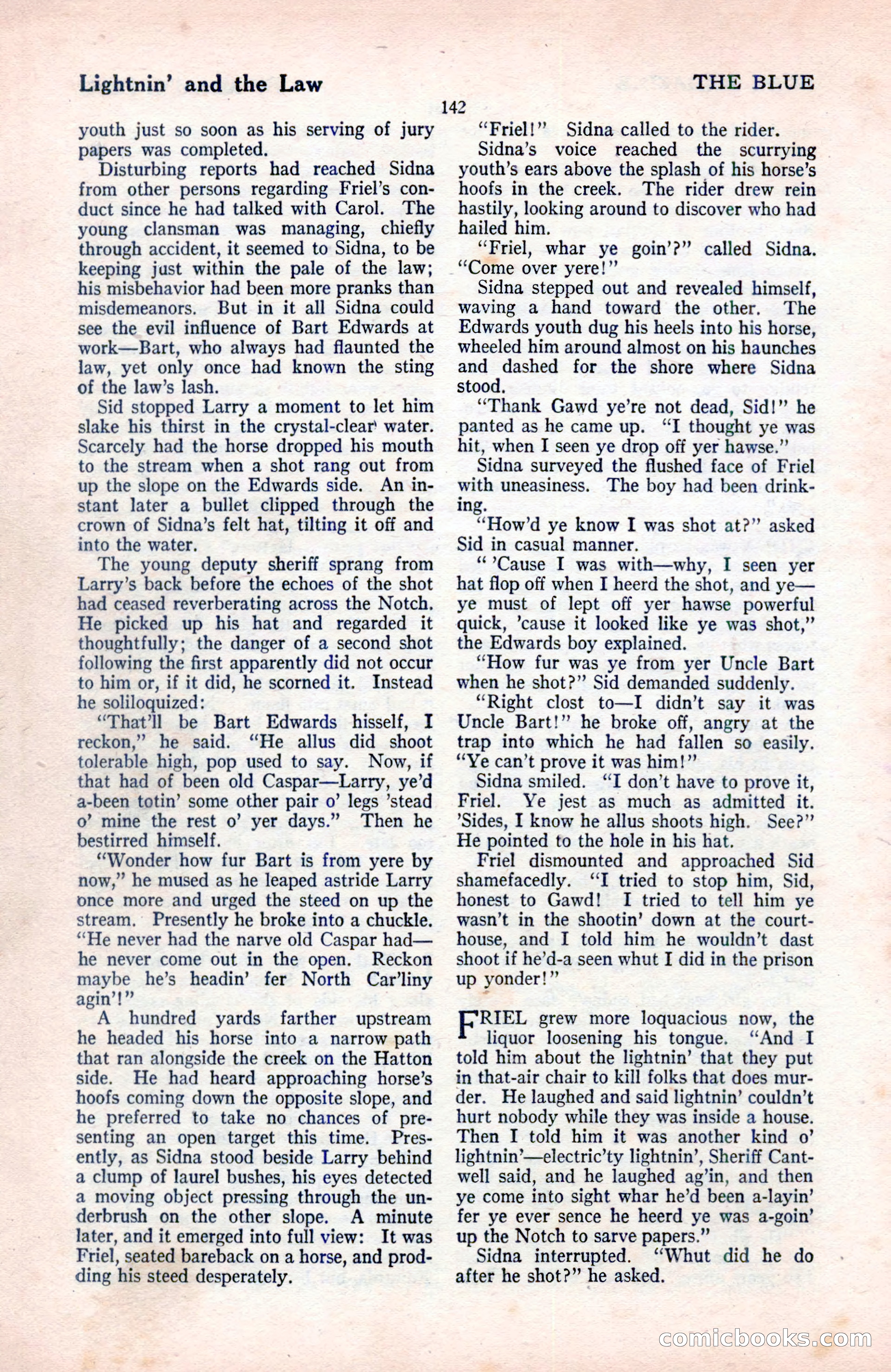 The Blue Book Magazine, August 1922 — page 148 of 208